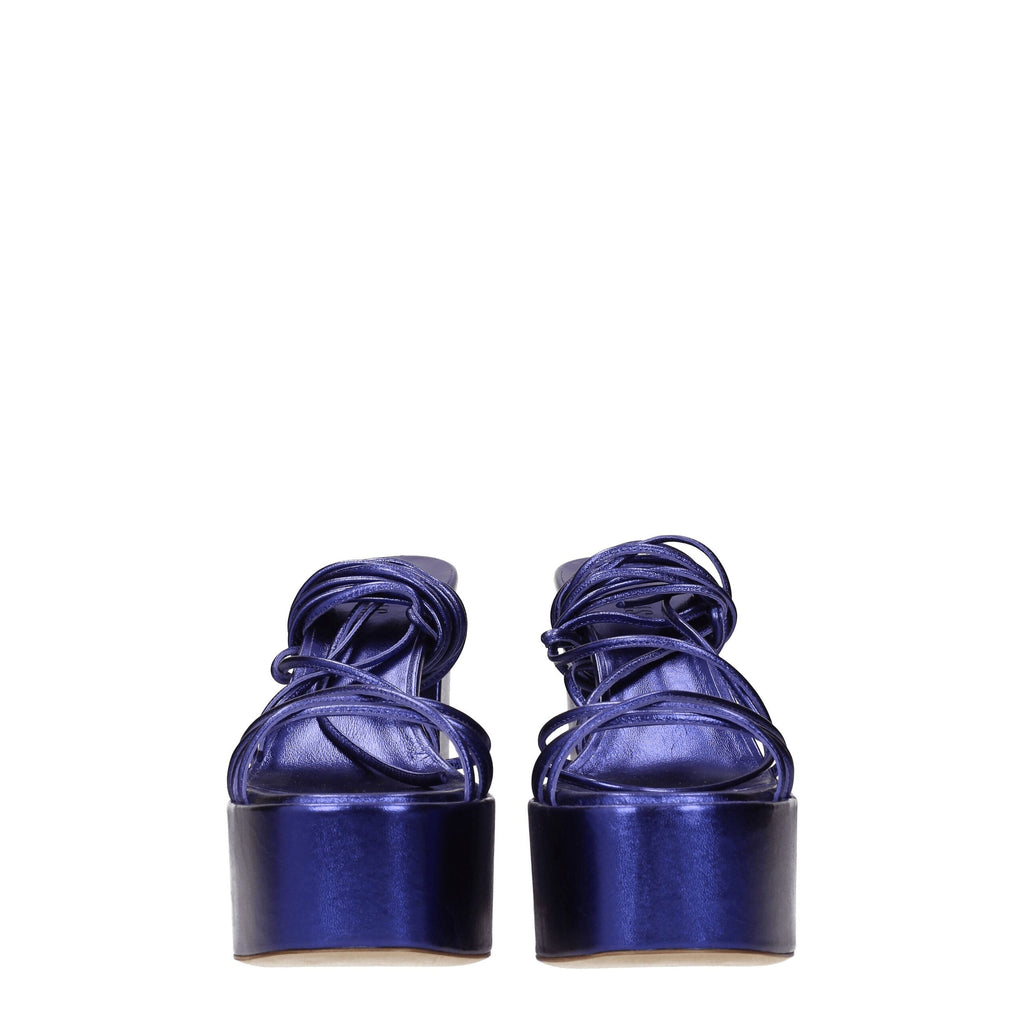 Paris Texas Purple Leather Platforms