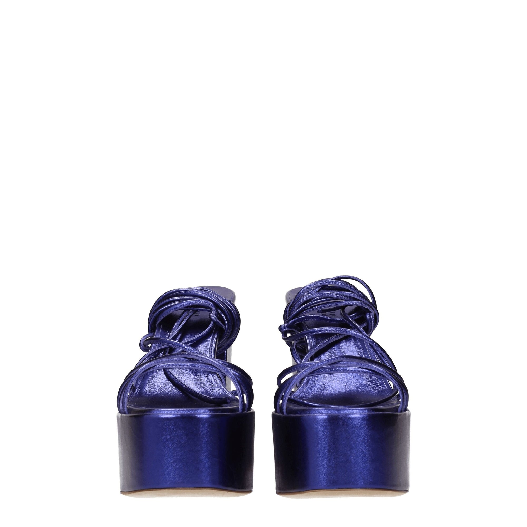 Paris Texas Purple Leather Platforms