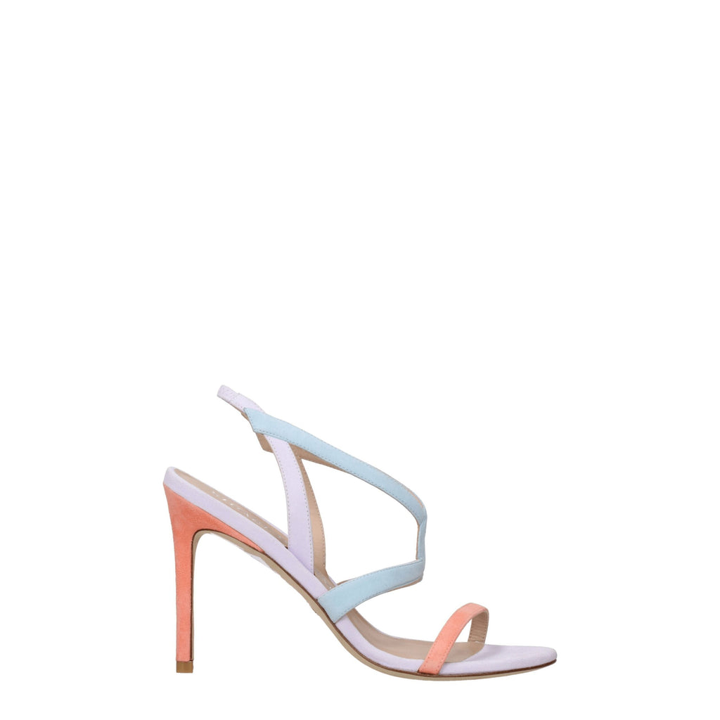 Stuart Weitzman Multicolor Leather Stiletto Heels Sandals