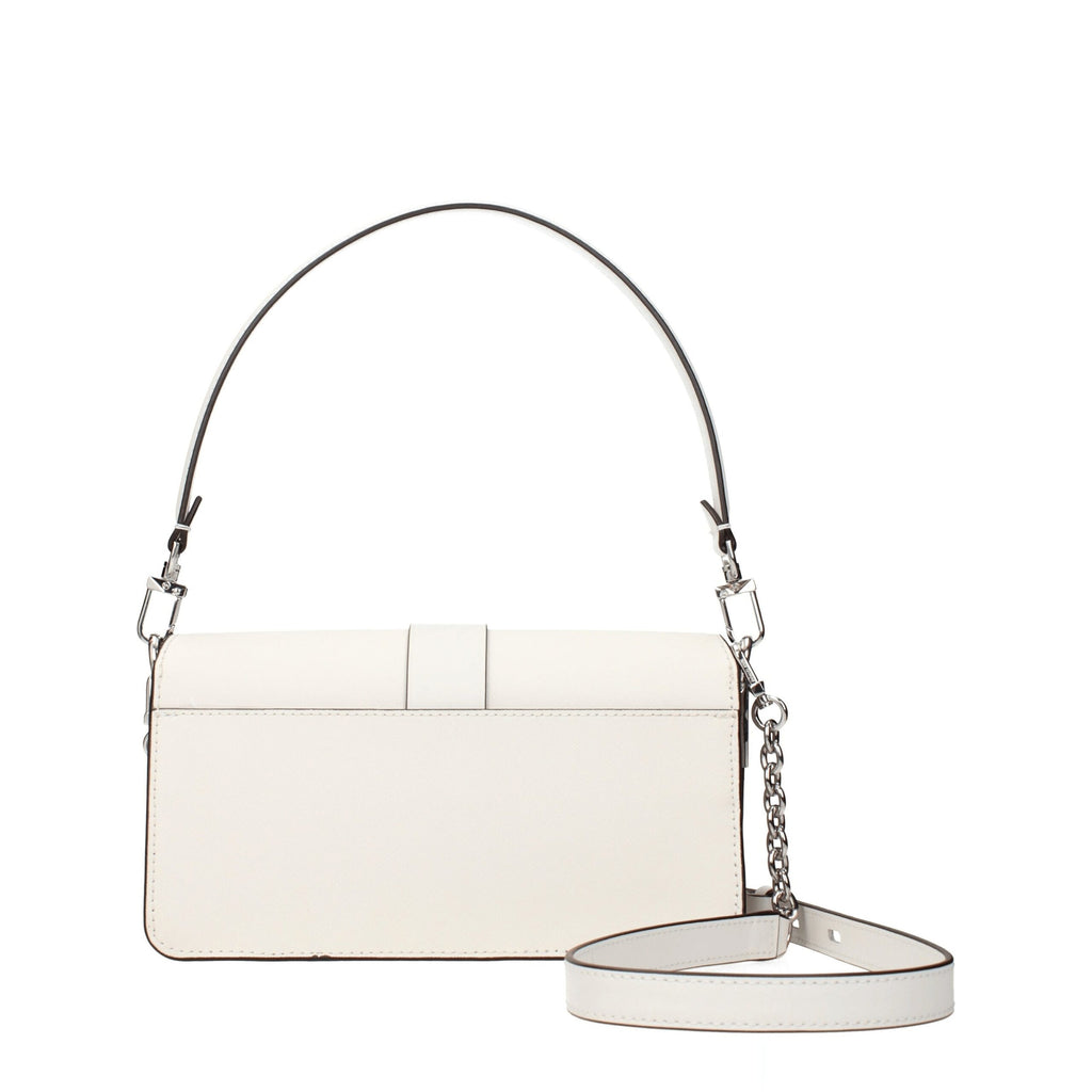 Michael Kors White Leather Handbags