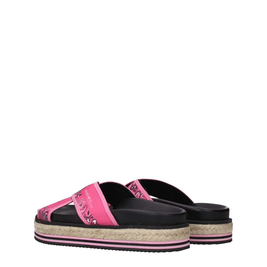 Kenzo Pink Fabric Slippers Sandals