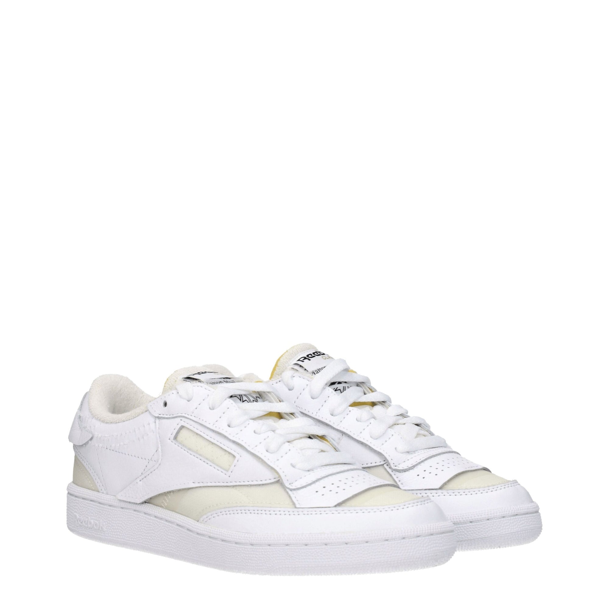 Maison Margiela White Fabric Low Tops