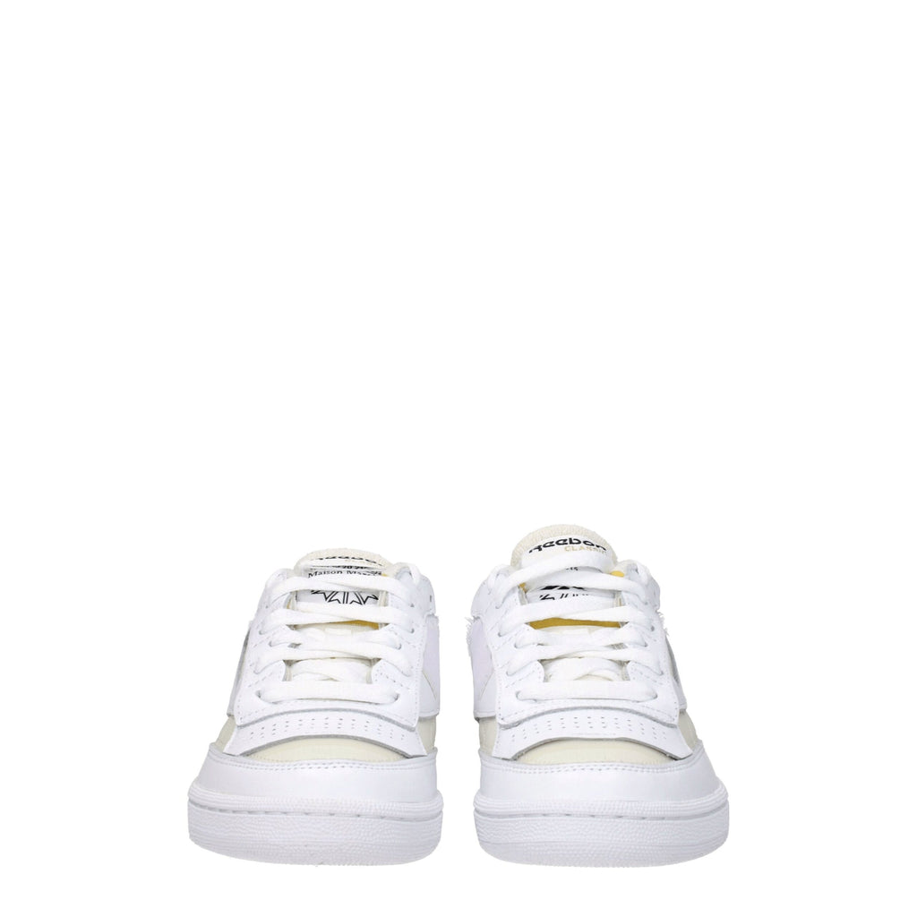 Maison Margiela White Fabric Low Tops