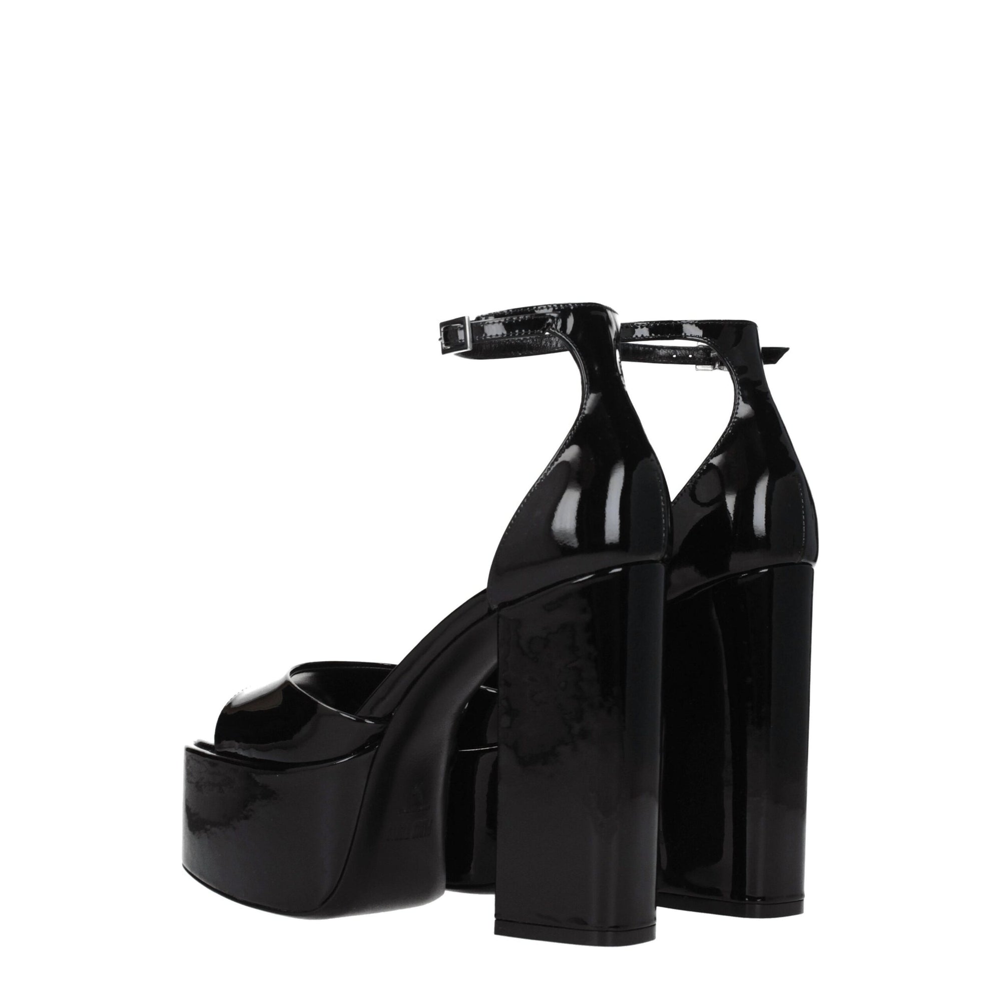 Paris Texas Black Leather Platforms