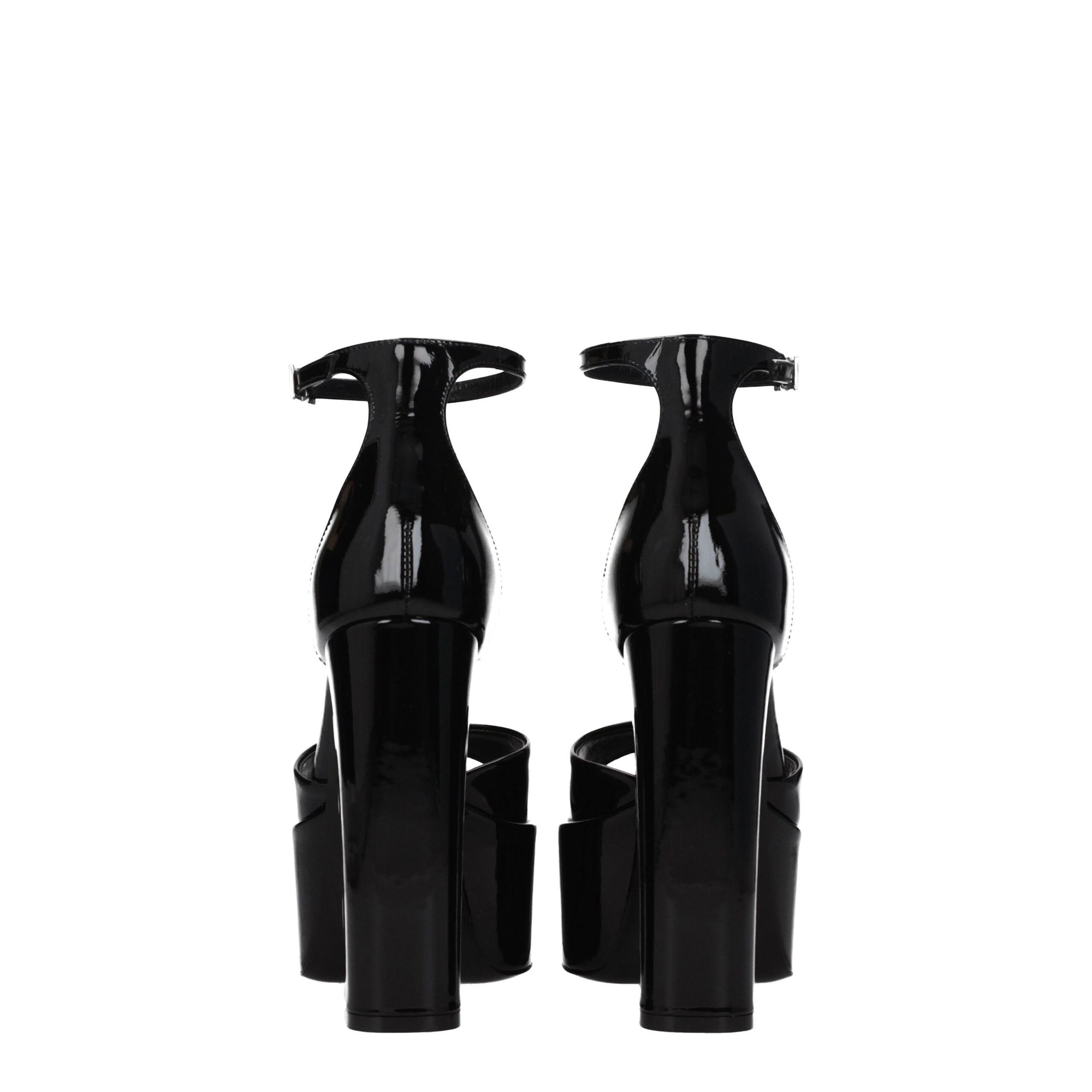 Paris Texas Black Leather Platforms