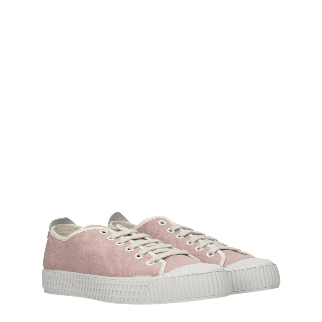 Car Shoe Pink Fabric Low Tops