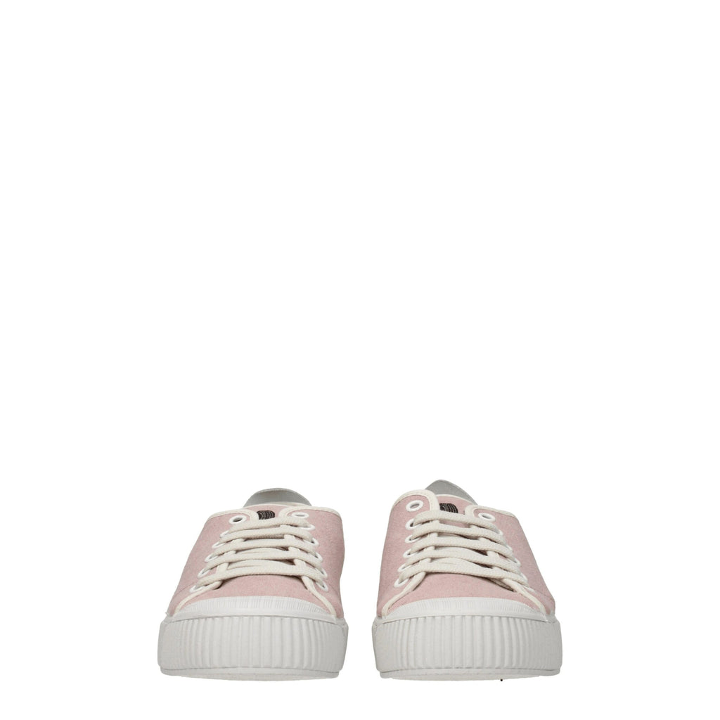 Car Shoe Pink Fabric Low Tops