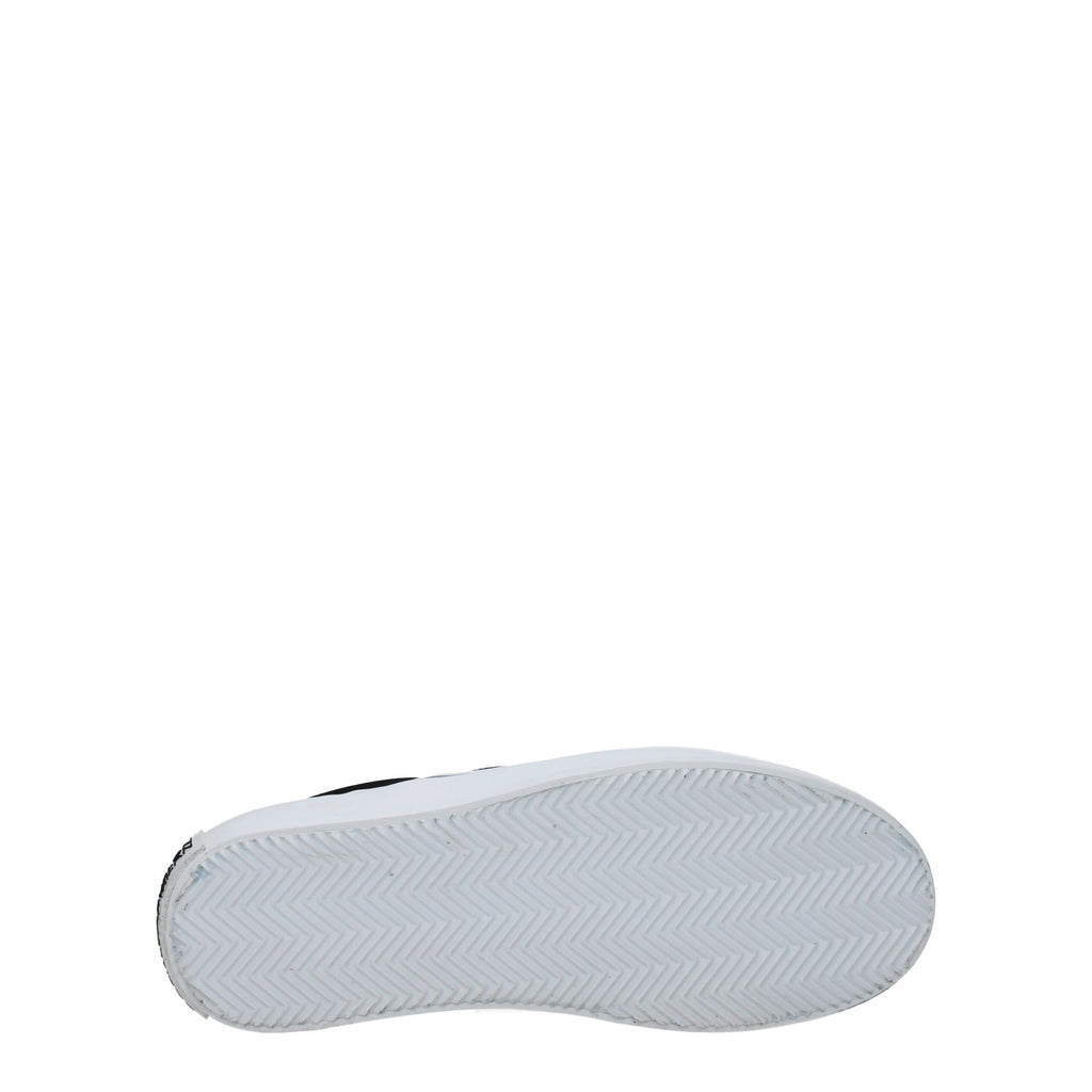 Marcelo Burlon Black Fabric Slip-On Loafers