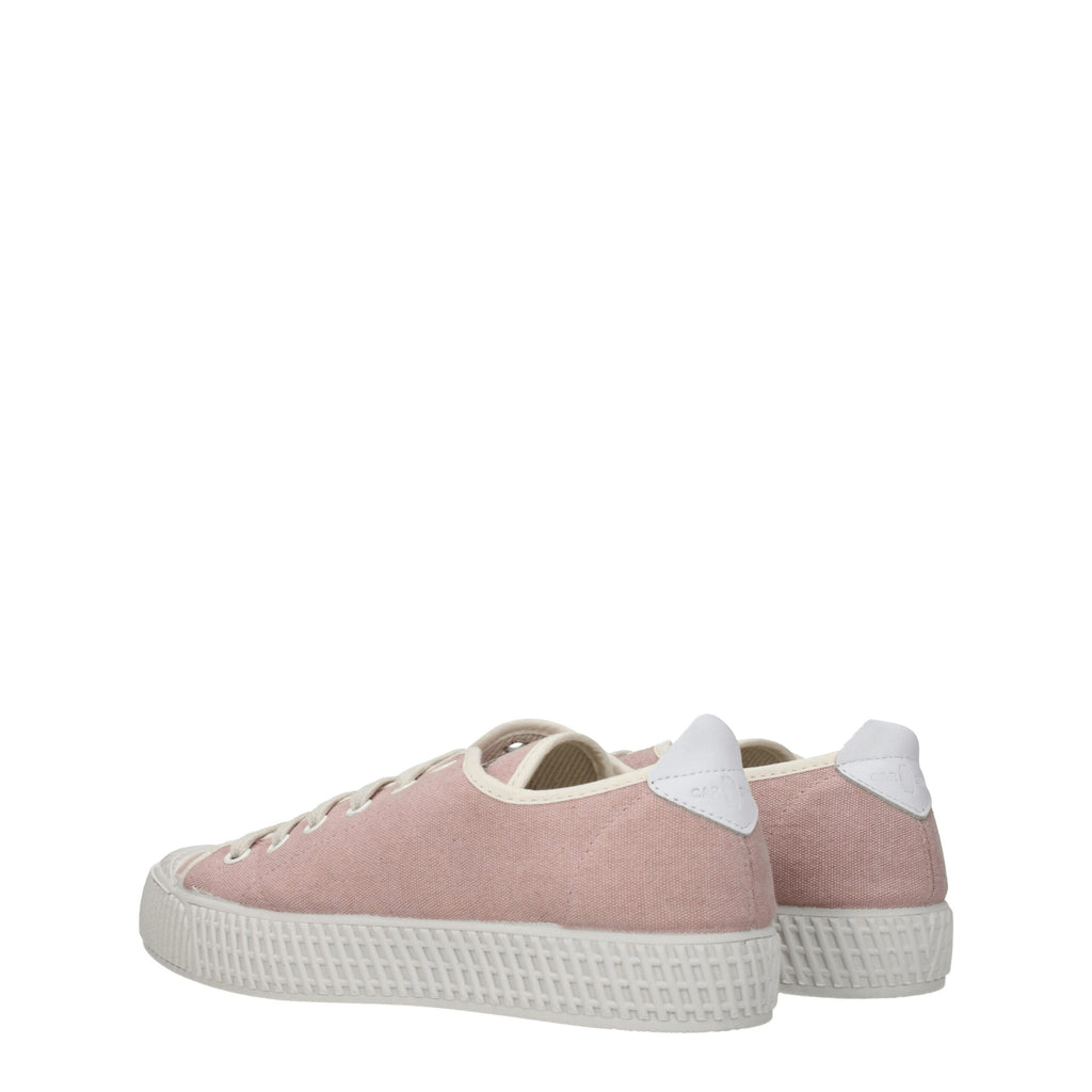 Car Shoe Pink Fabric Low Tops