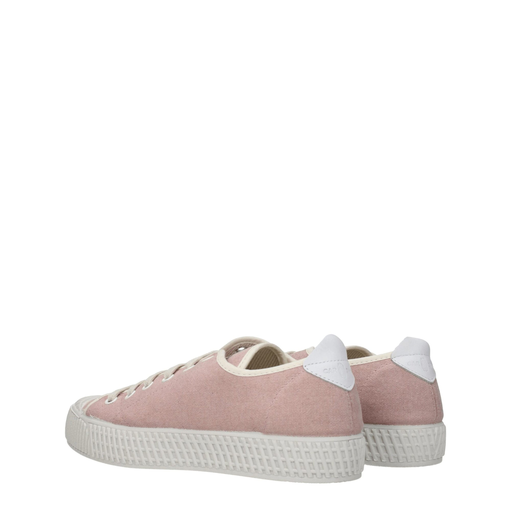 Car Shoe Pink Fabric Low Tops