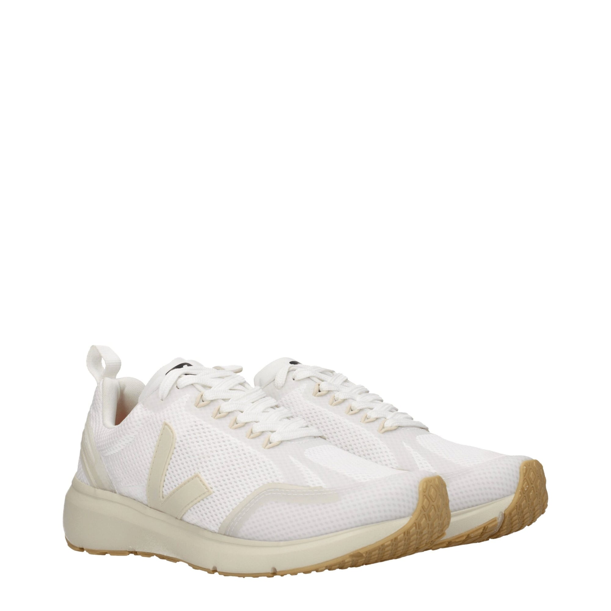 Veja White Fabric Athletic Sneakers