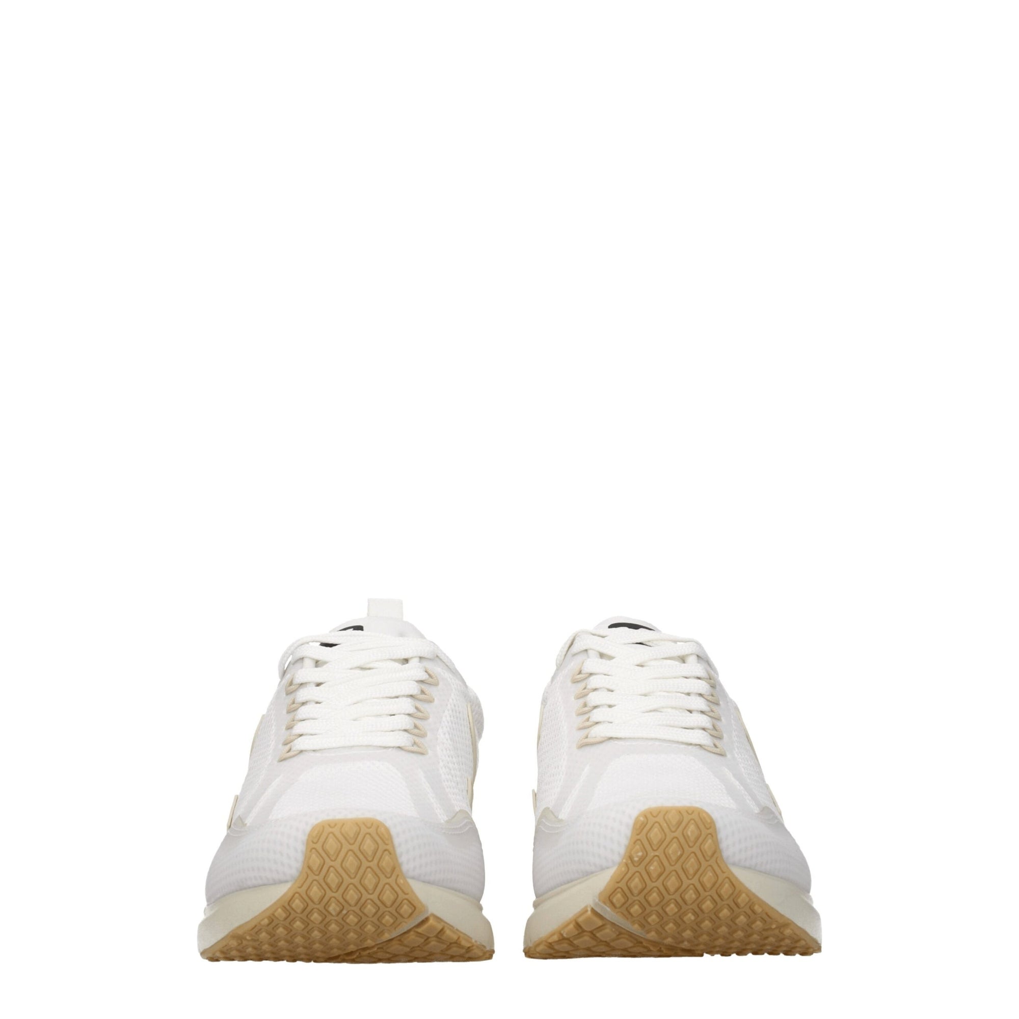 Veja White Fabric Athletic Sneakers