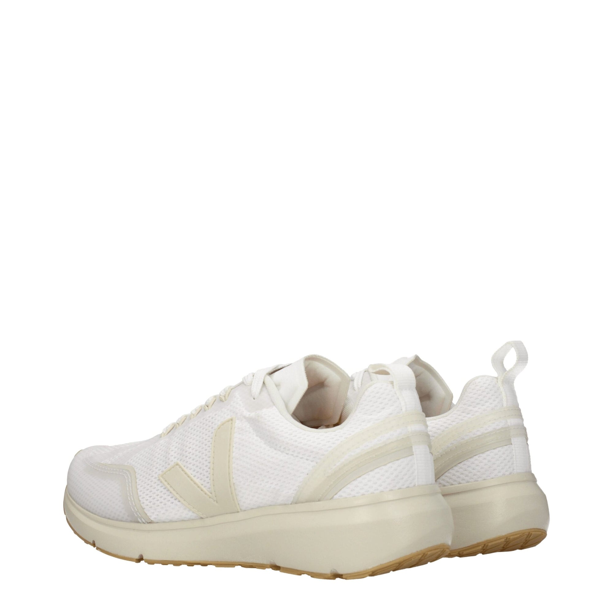 Veja White Fabric Athletic Sneakers