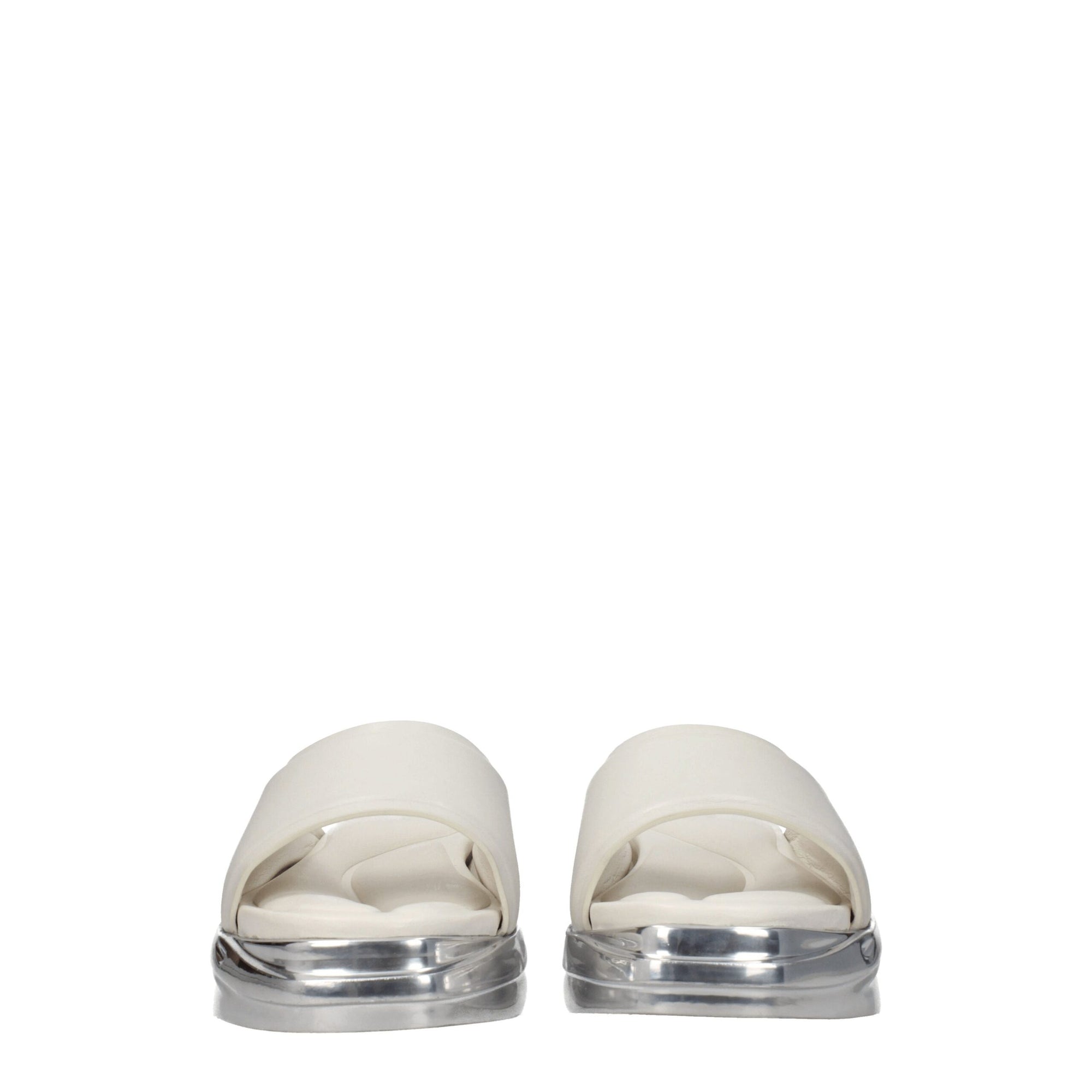 Alyx Gray Leather Slippers Sandals