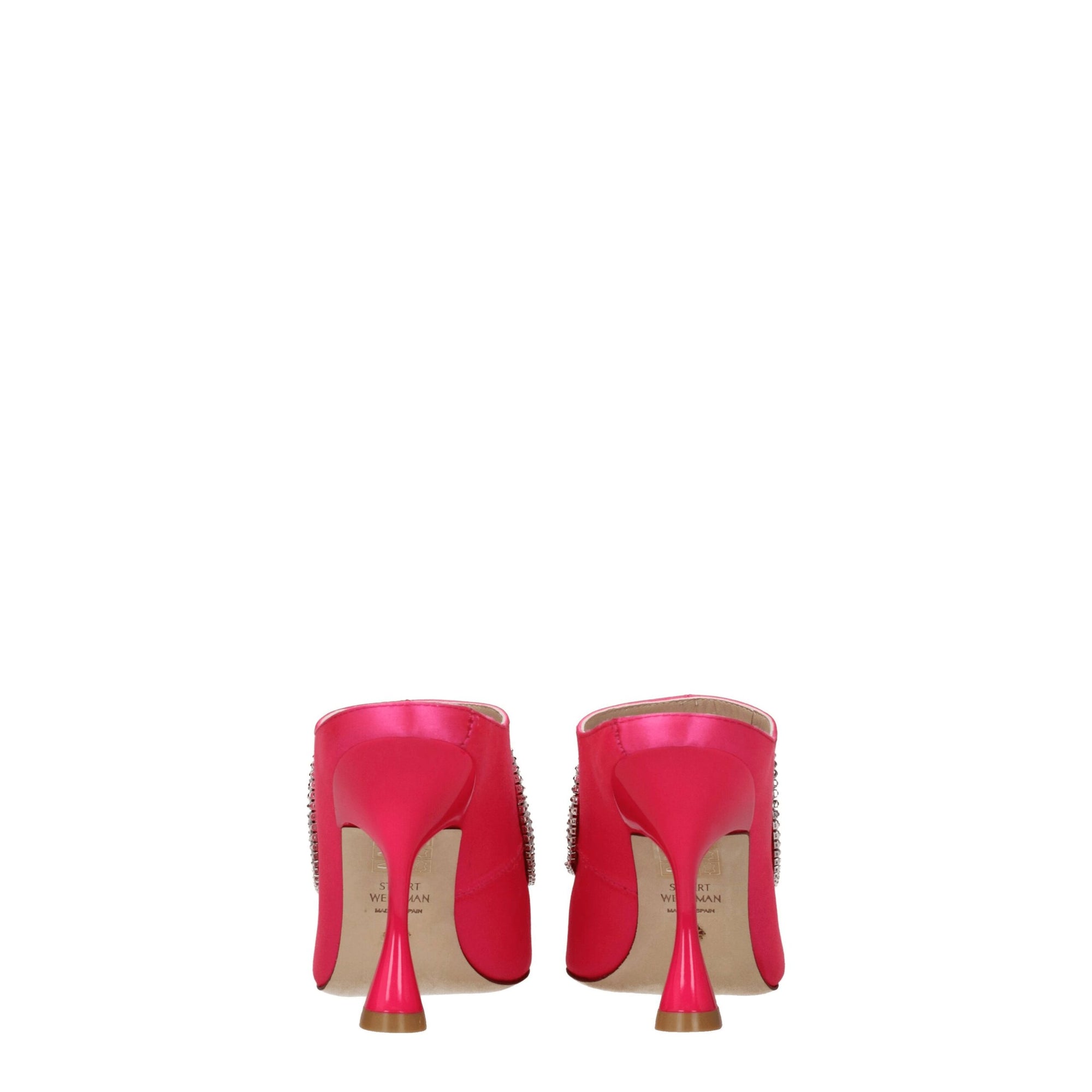 Stuart Weitzman Pink Satin Stiletto Heels Sandals