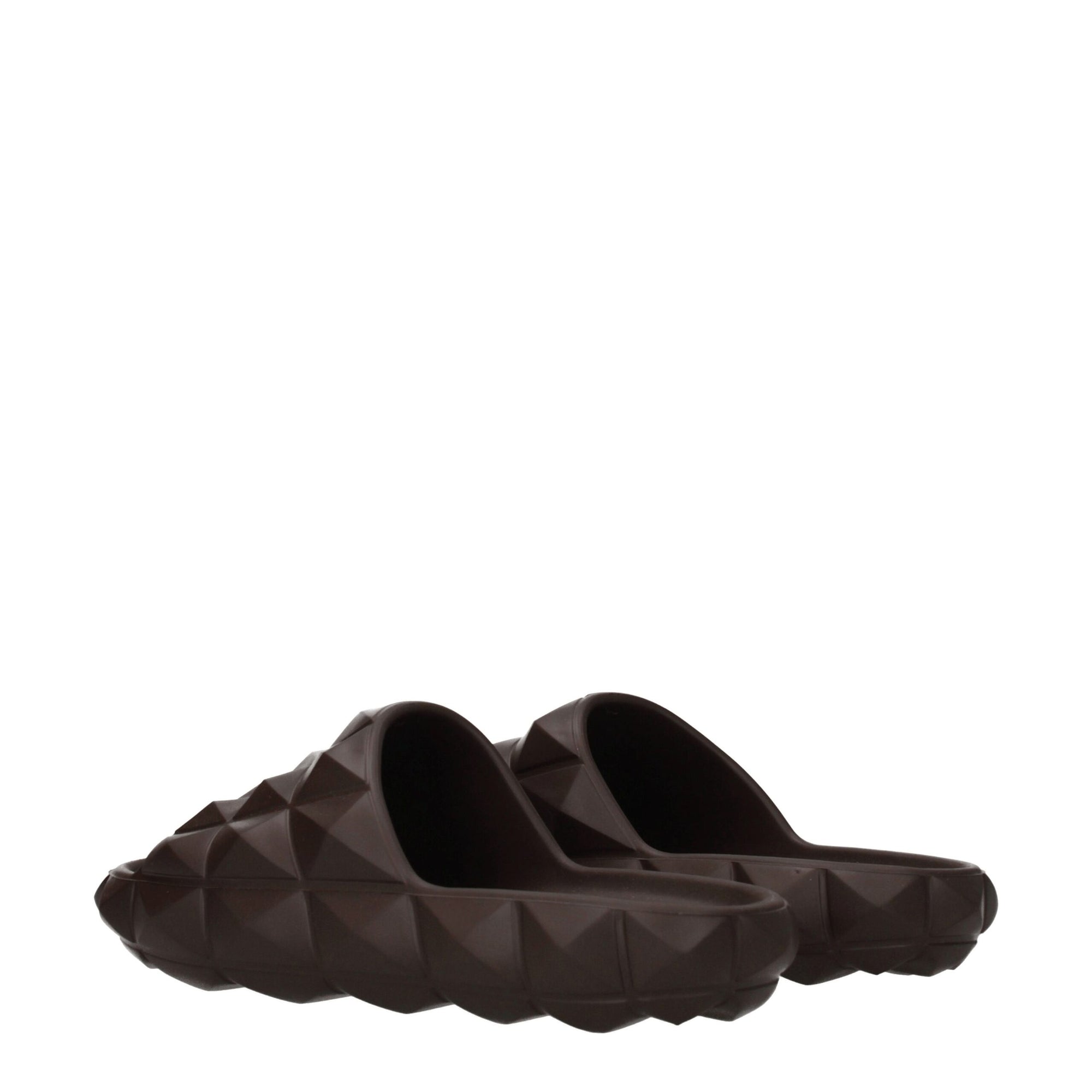 Valentino Garavani Brown Cotton Slippers Sandals