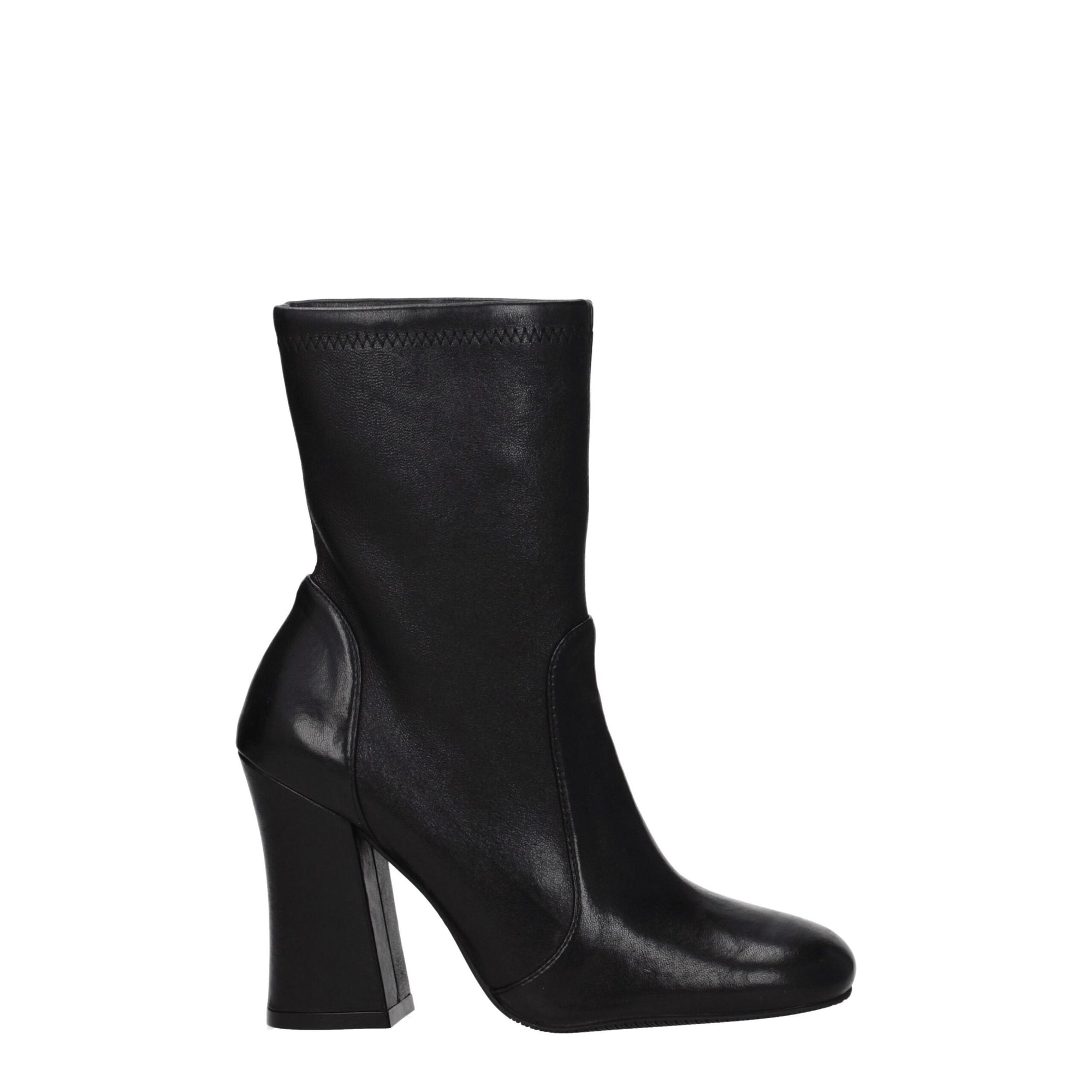 Stuart Weitzman Black Leather Ankle Boots