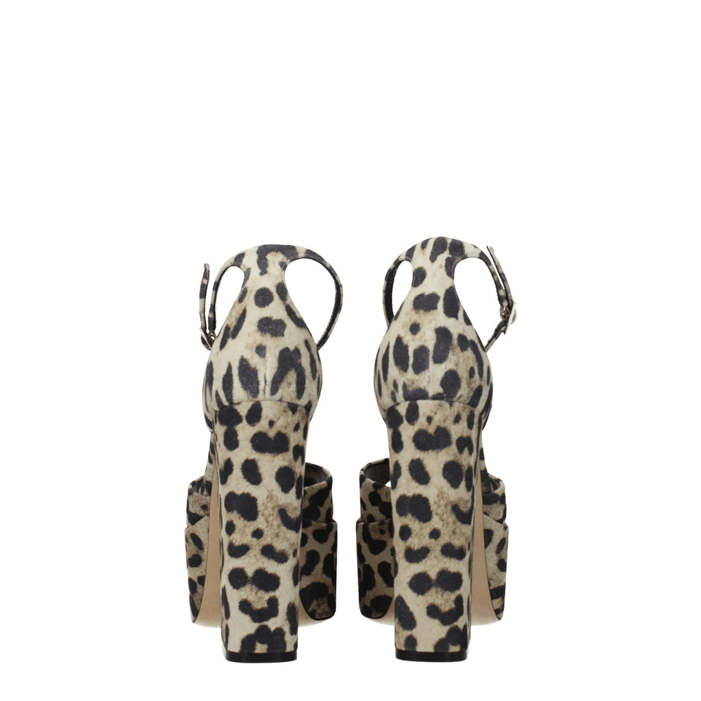 Paris Texas Beige Leather Platforms