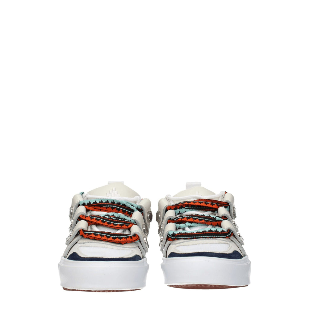 Marcelo Burlon Beige Leather Low Tops