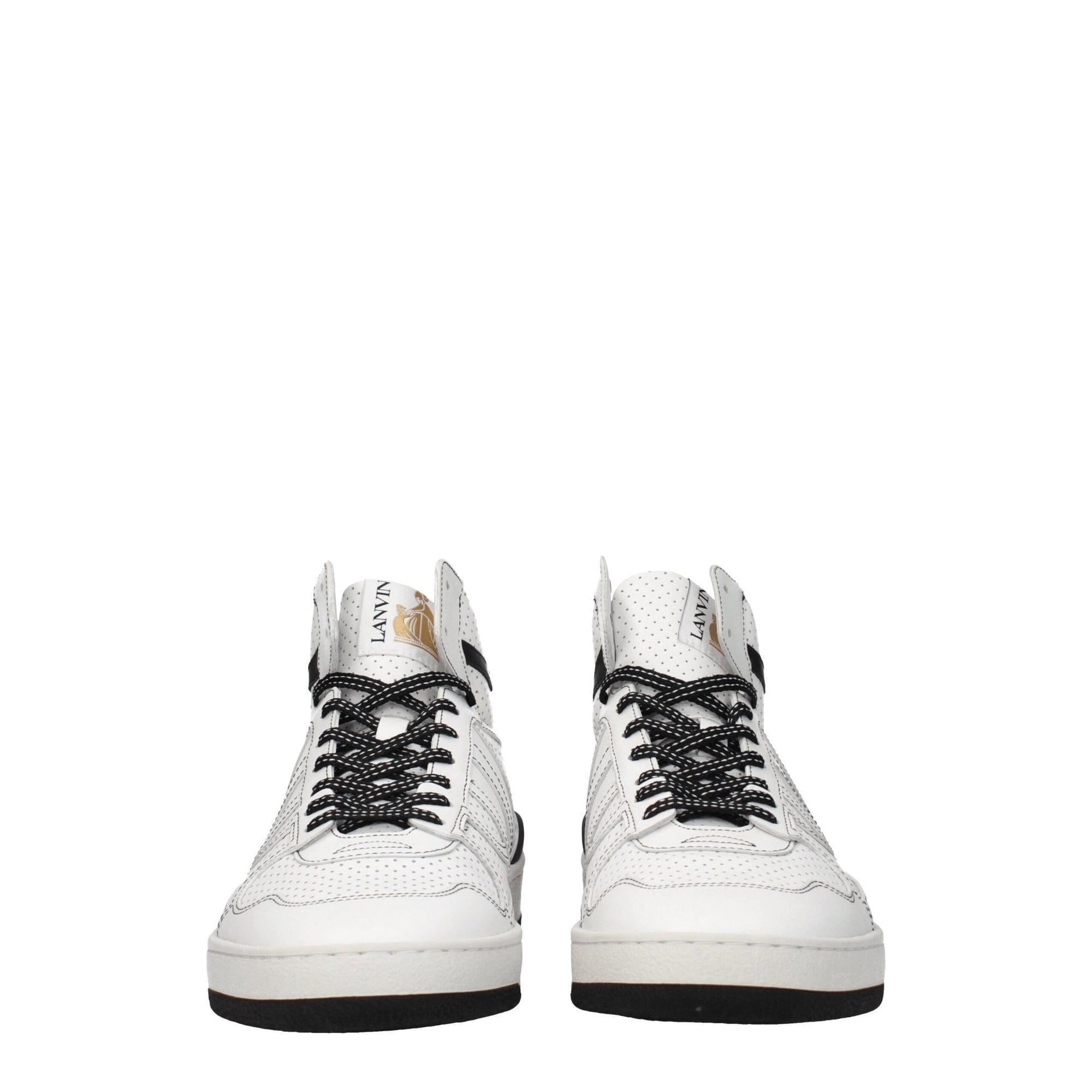 Lanvin White Leather High Tops