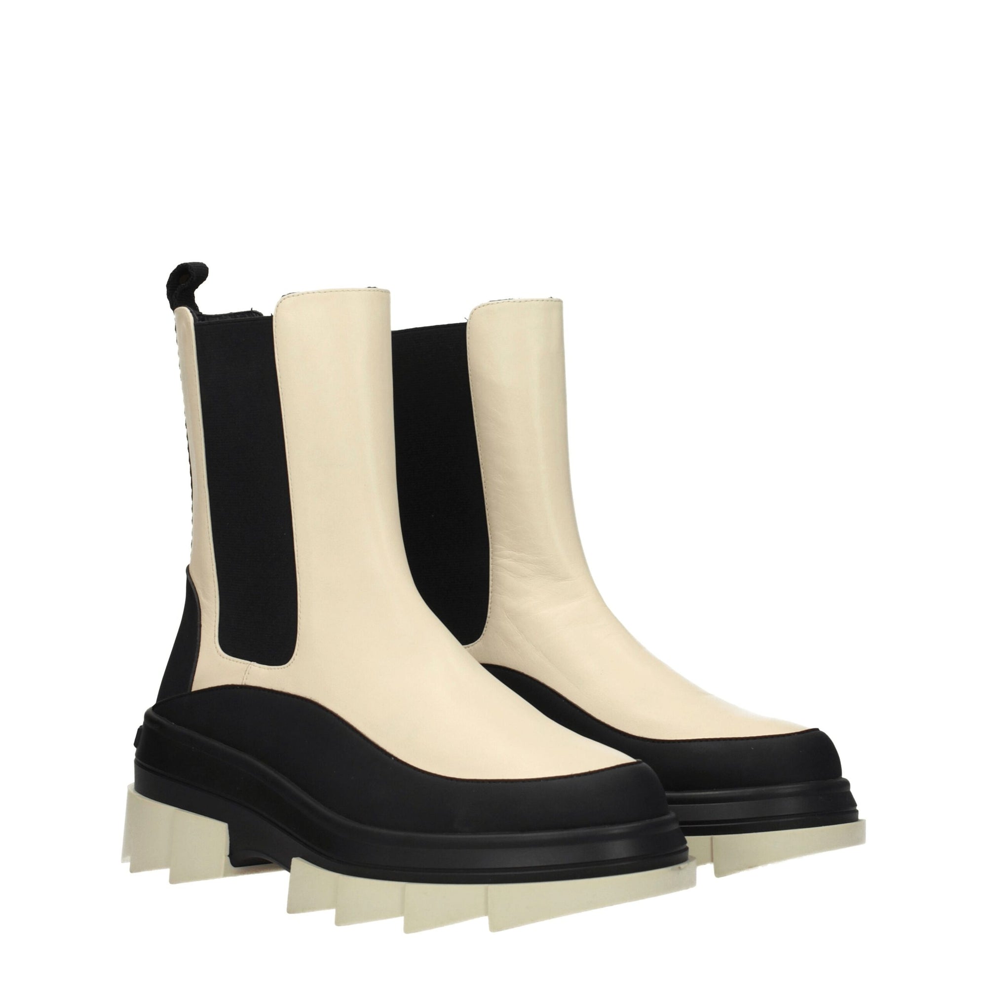 Stuart Weitzman Beige Leather Ankle Boots