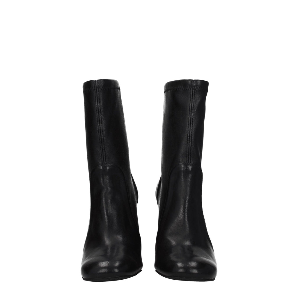 Stuart Weitzman Black Leather Ankle Boots