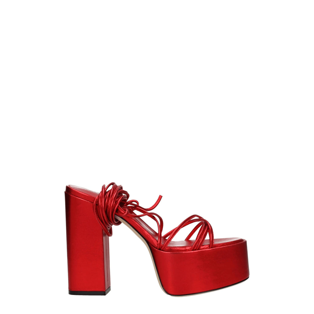Paris Texas Red Leather Platforms