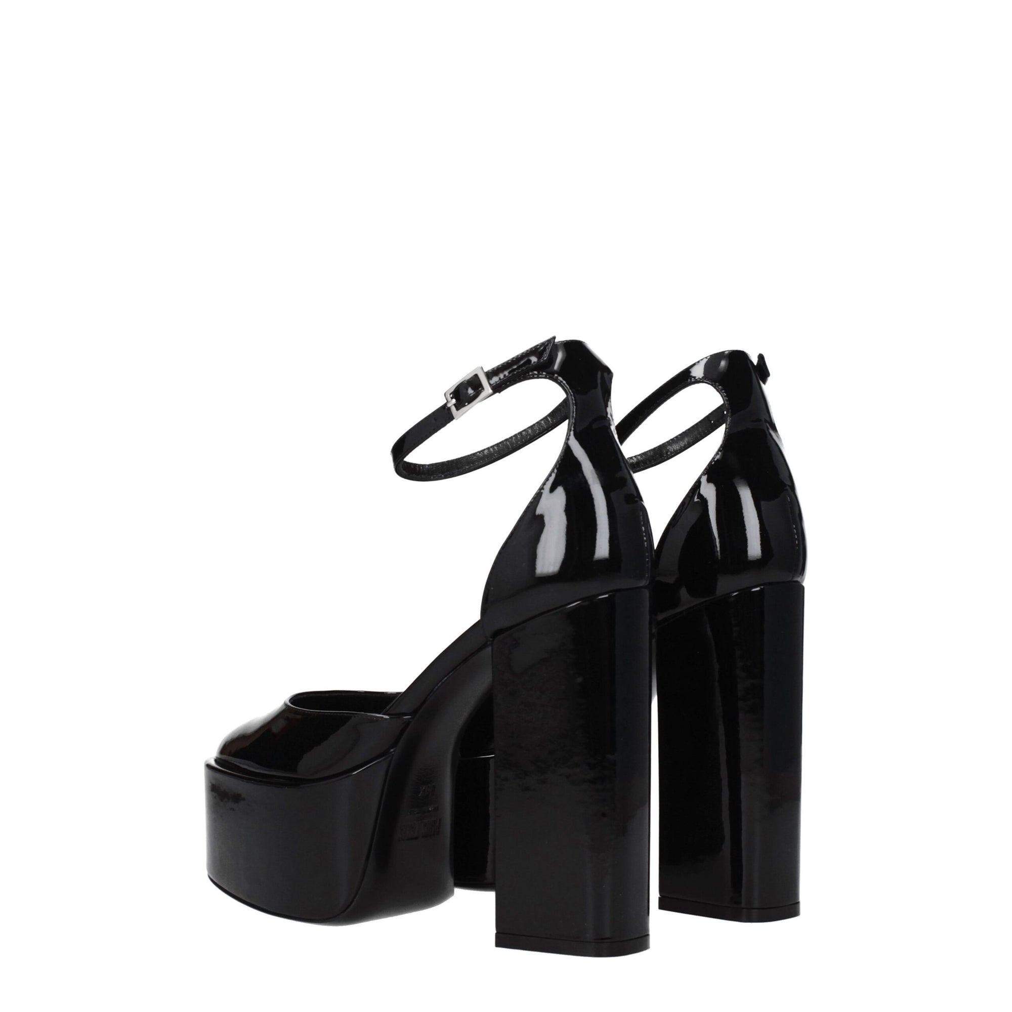 Paris Texas Black Leather Platforms