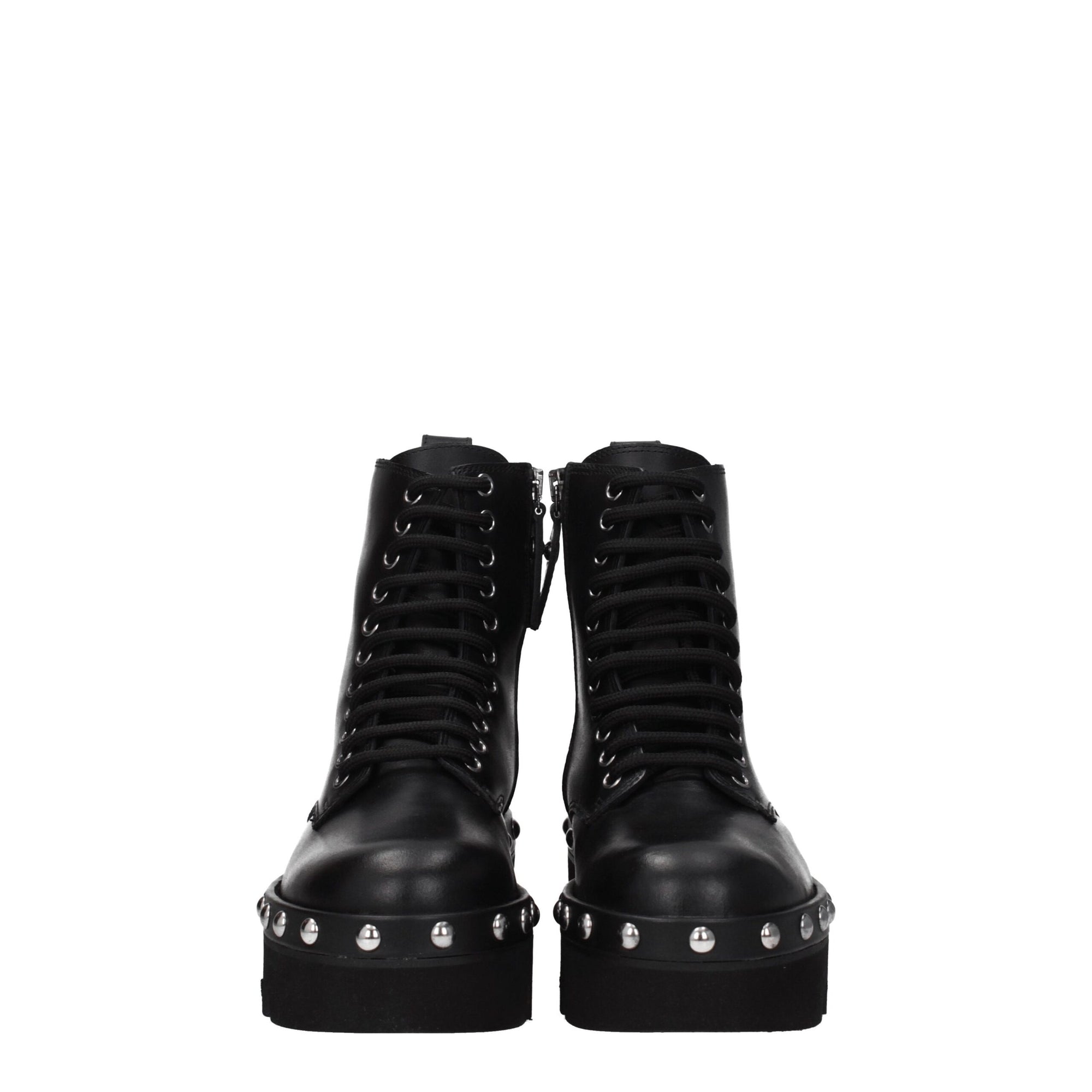 Furla Black Leather Ankle Boots