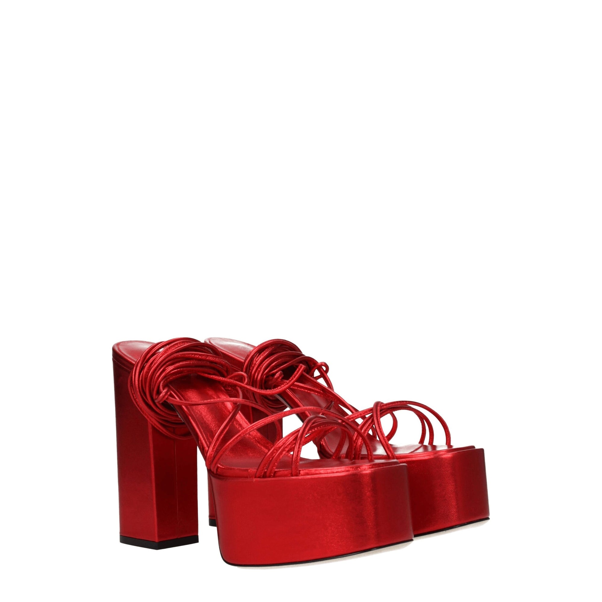 Paris Texas Red Leather Platforms