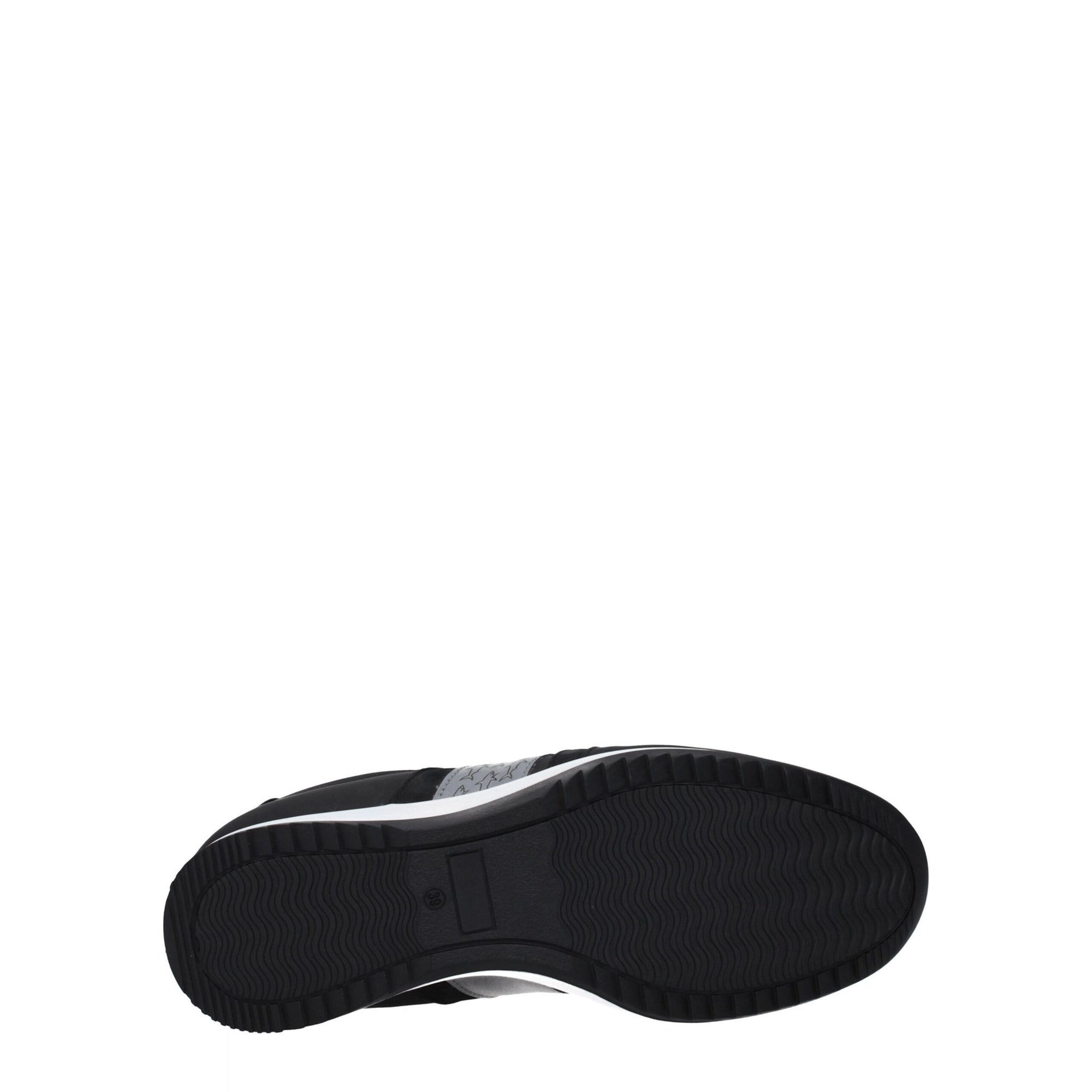 Paul & Shark Black Leather Athletic Sneakers