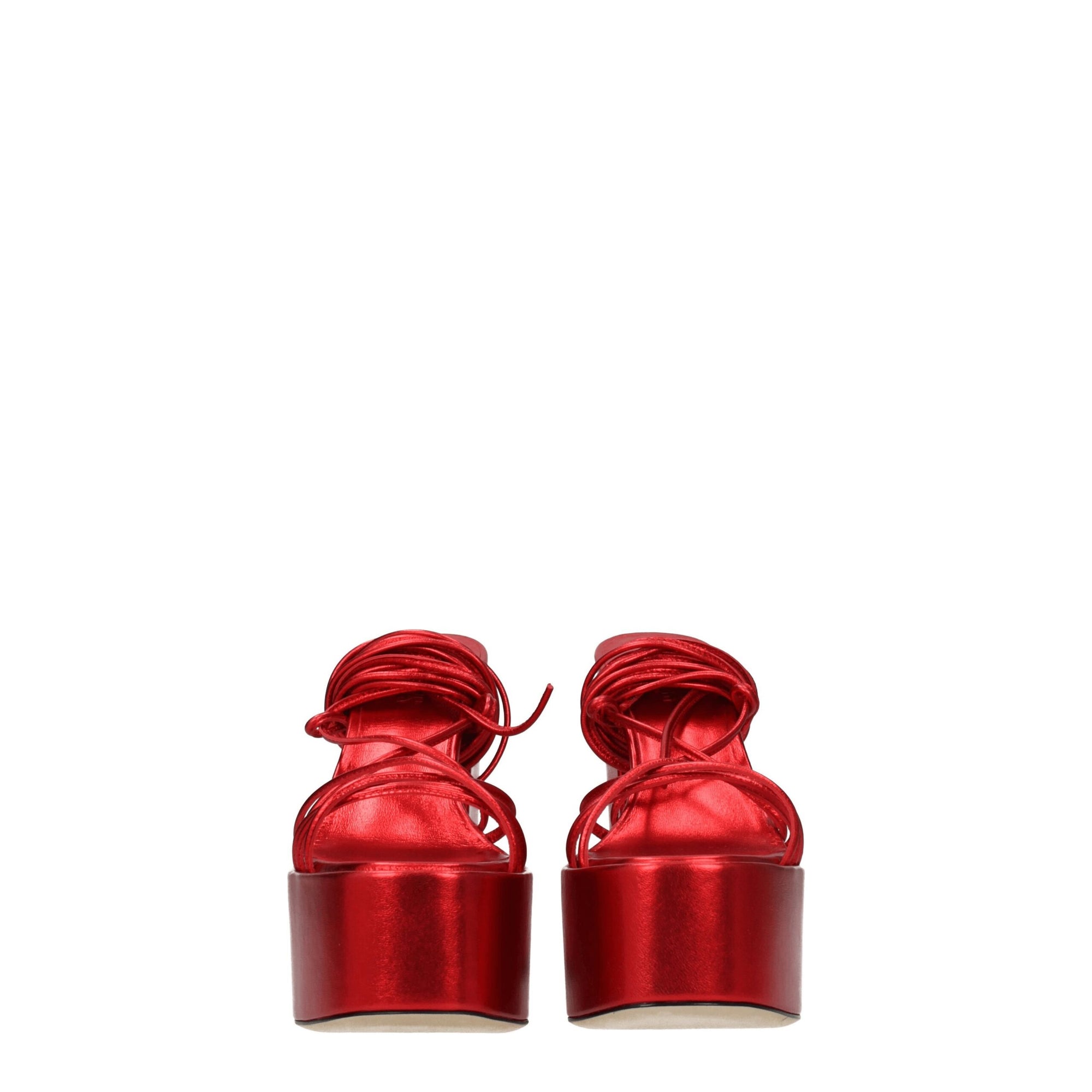 Paris Texas Red Leather Platforms