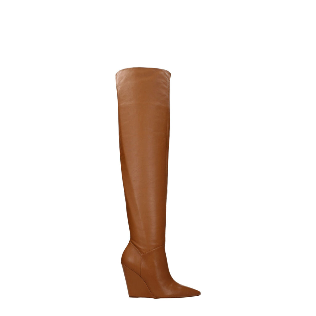 Stuart Weitzman Brown Leather Over The Knee