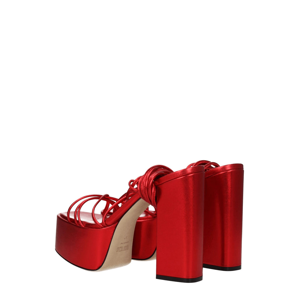 Paris Texas Red Leather Platforms
