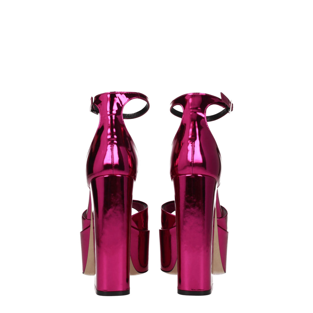 Paris Texas Pink Leather Platforms