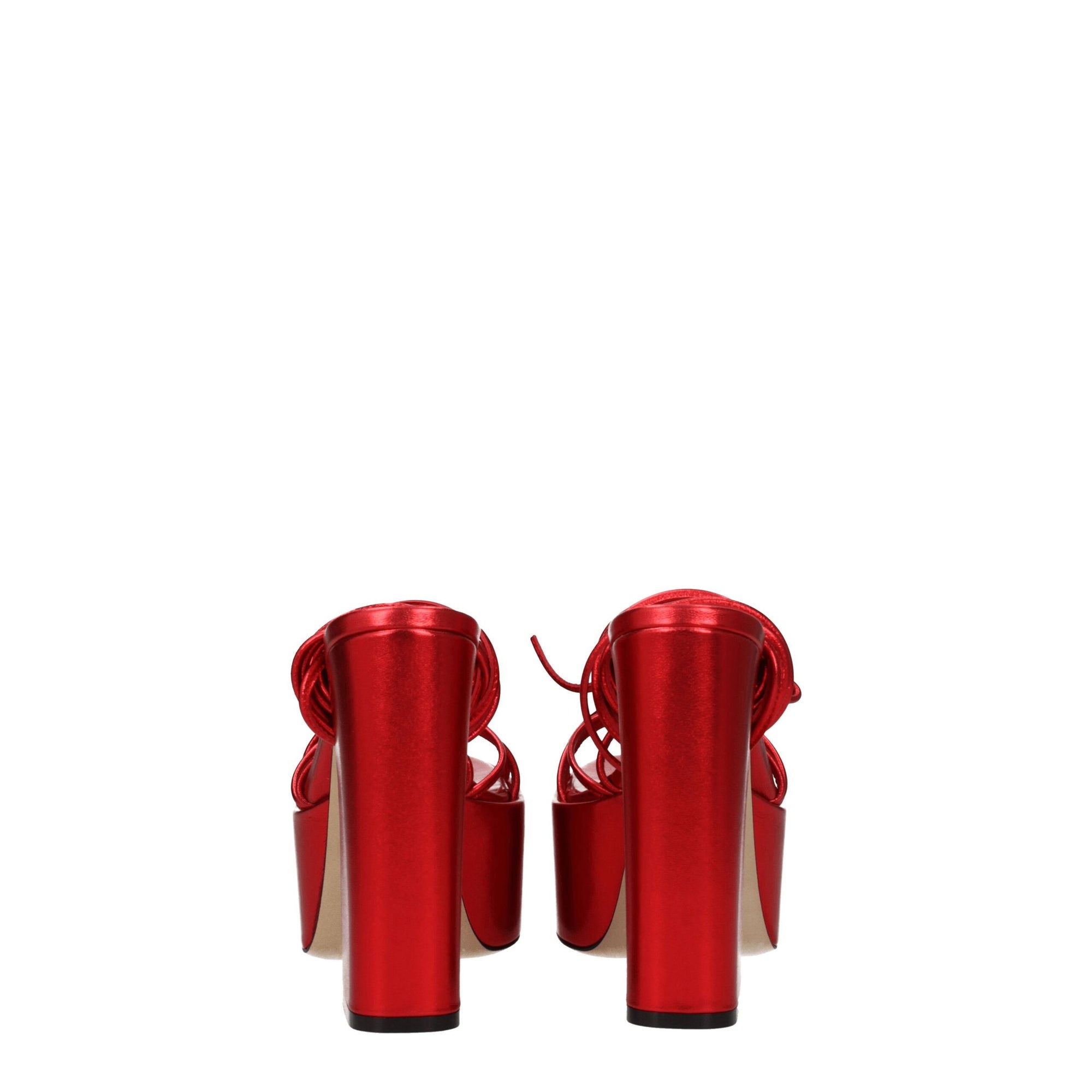 Paris Texas Red Leather Platforms