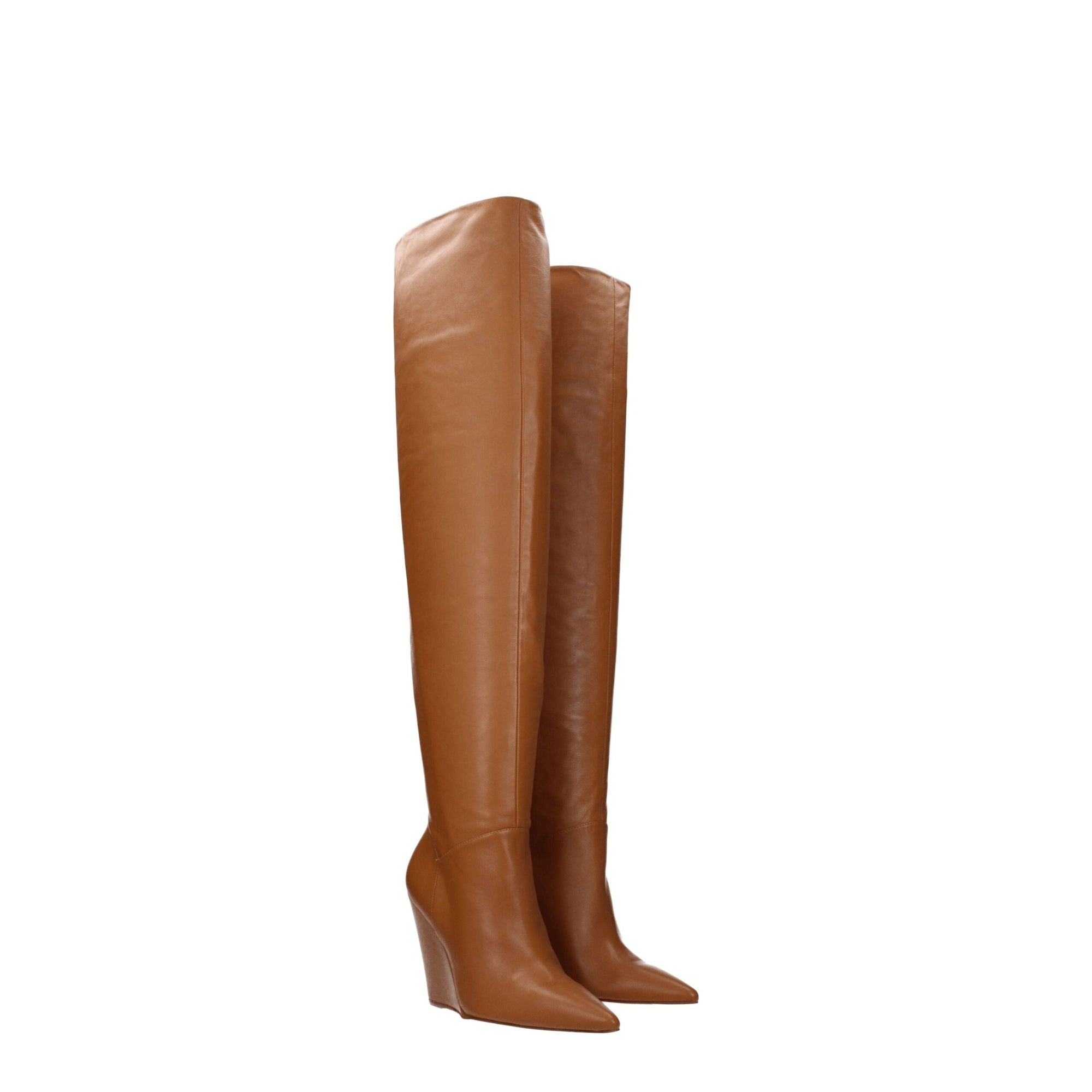Stuart Weitzman Brown Leather Over The Knee