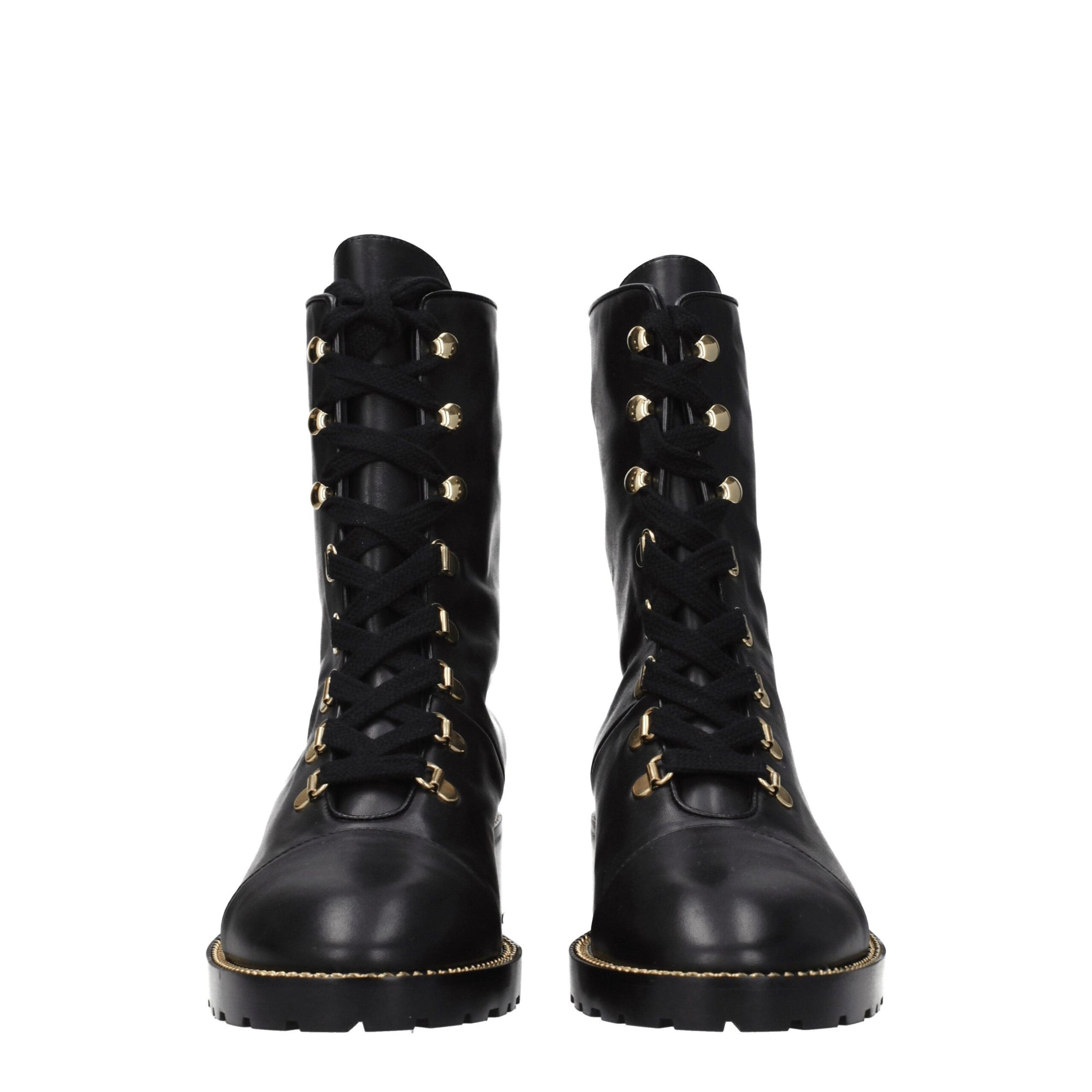 Stuart Weitzman Black Leather Ankle Boots