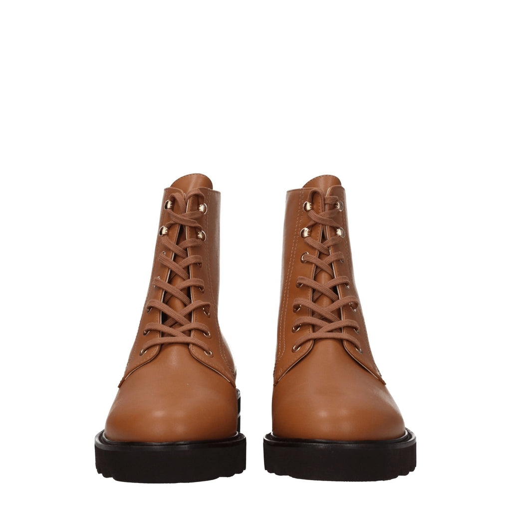 Stuart Weitzman Brown Leather Ankle Boots