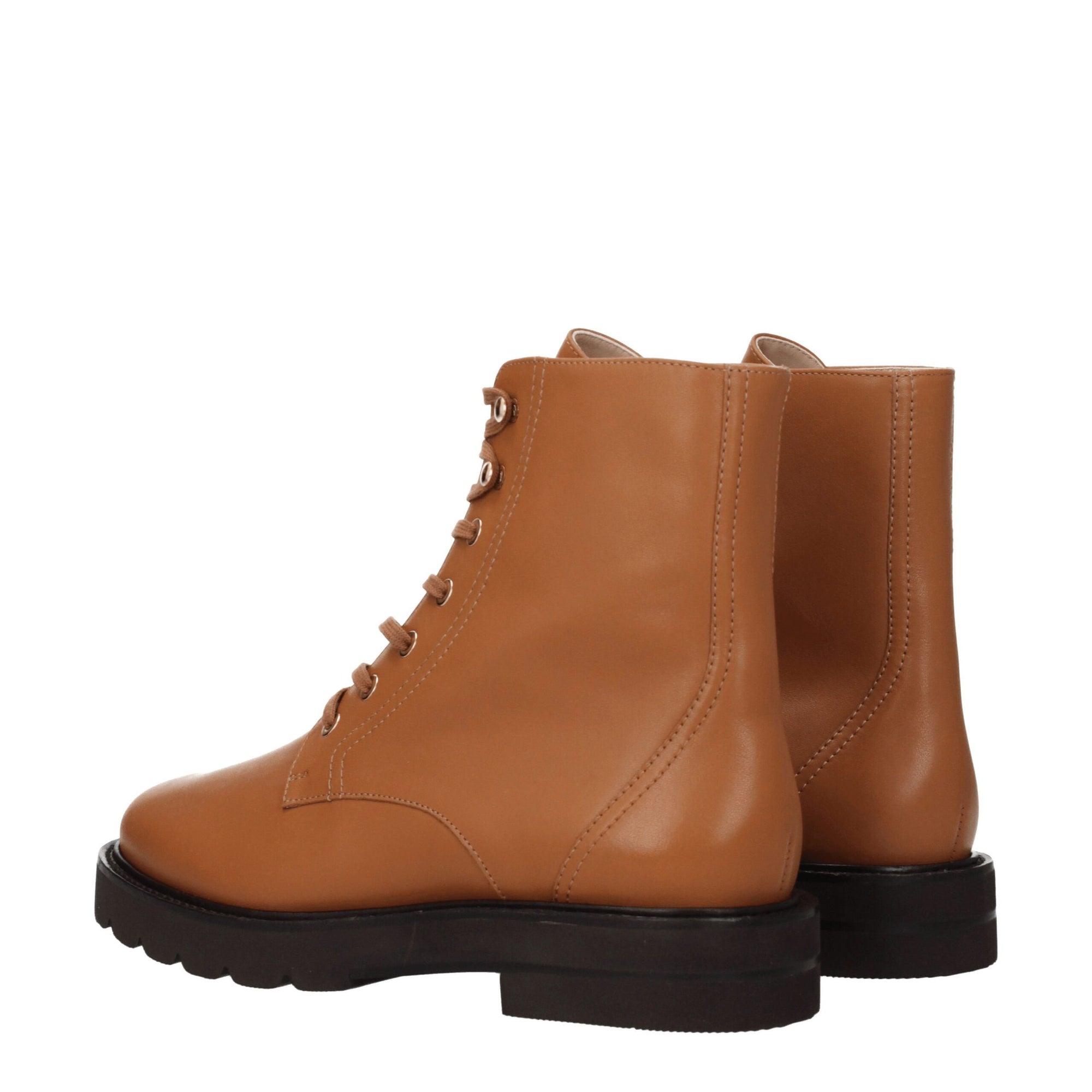 Stuart Weitzman Brown Leather Ankle Boots