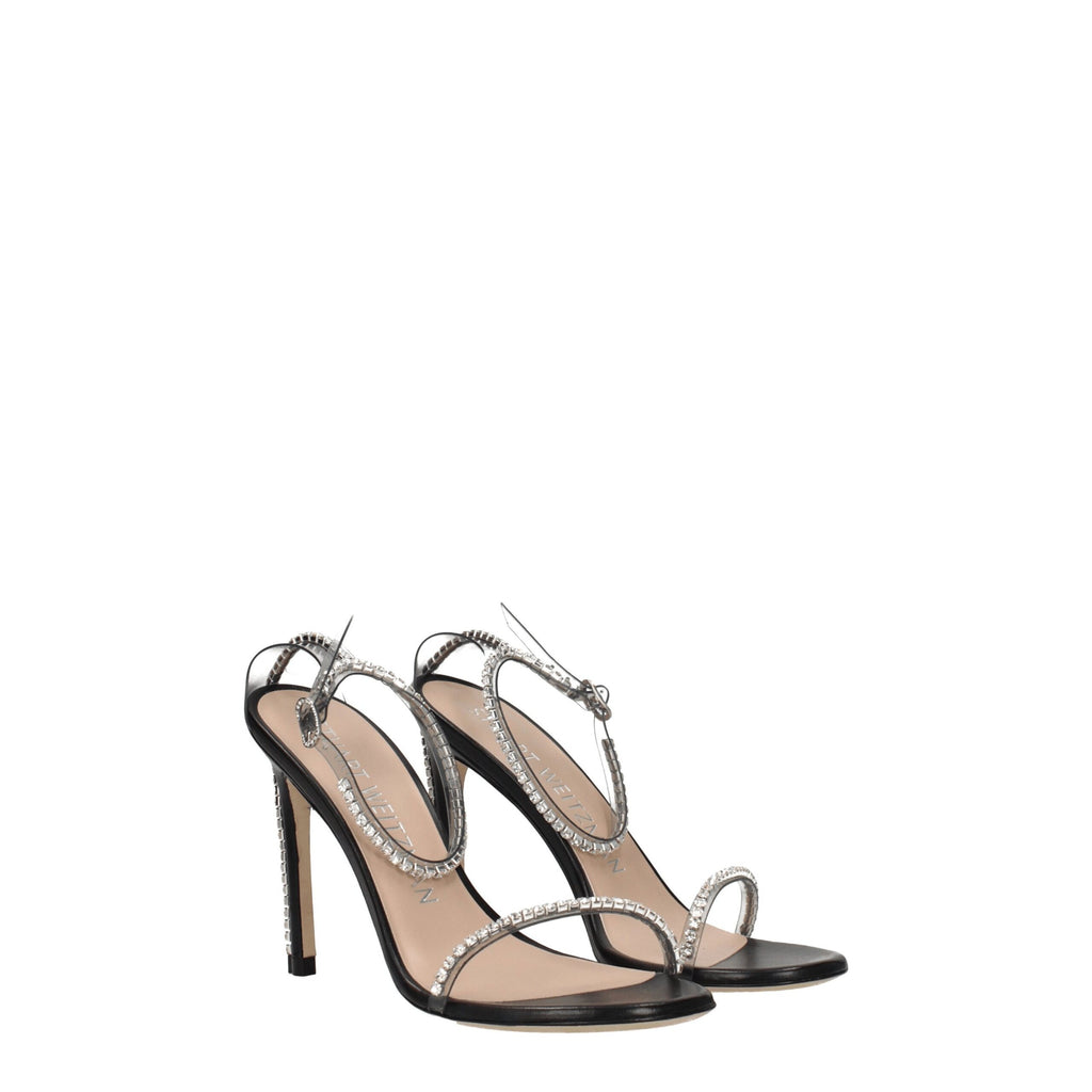 Stuart Weitzman Transparent Pvc Stiletto Heels Sandals