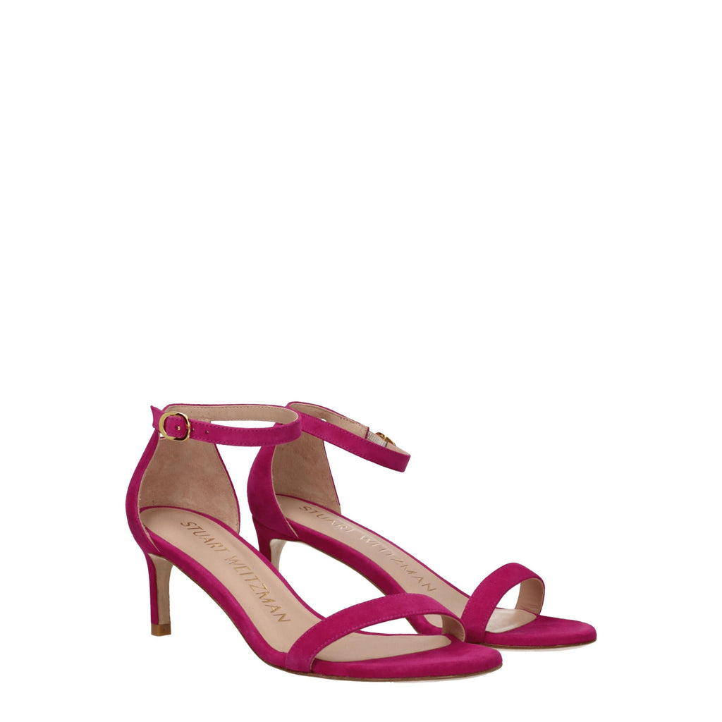 Stuart Weitzman Pink Leather Platforms