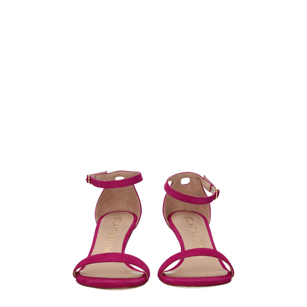 Stuart Weitzman Pink Leather Platforms