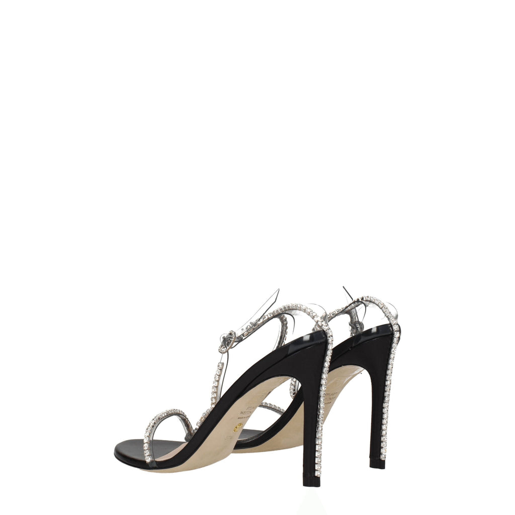 Stuart Weitzman Transparent Pvc Stiletto Heels Sandals