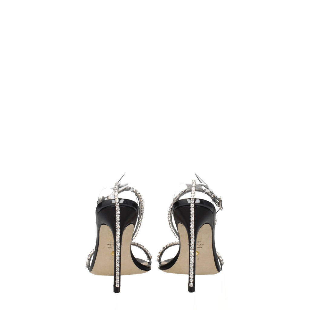 Stuart Weitzman Transparent Pvc Stiletto Heels Sandals