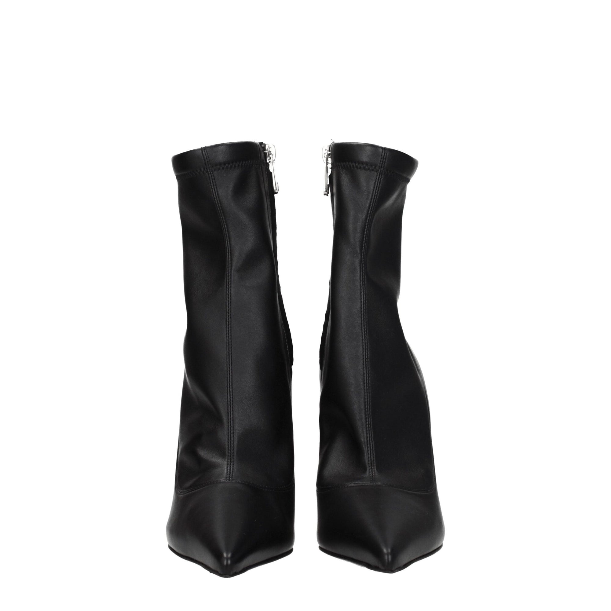 Dolce & Gabbana Black Leather Ankle Boots