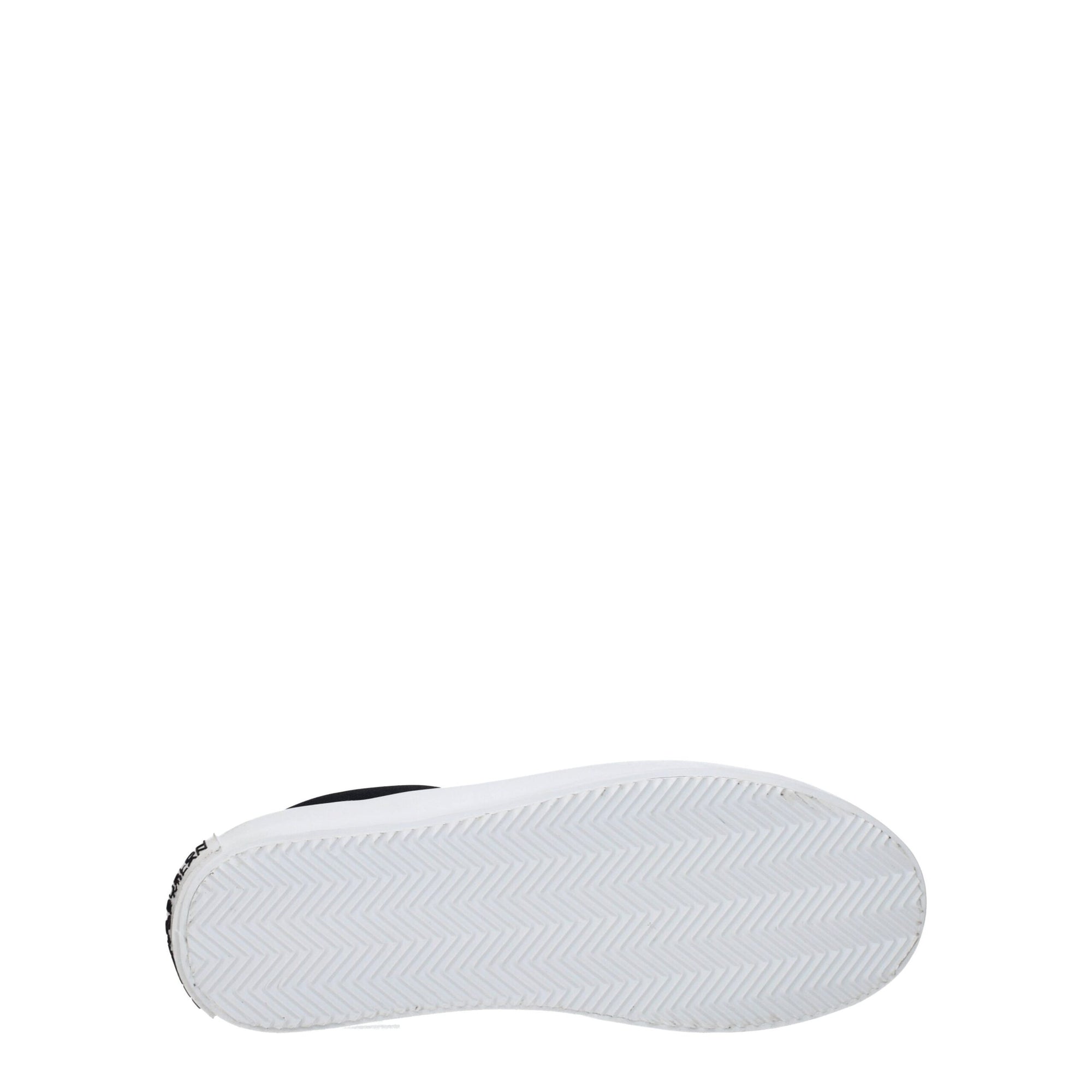 Marcelo Burlon Black Fabric Slip-On Loafers