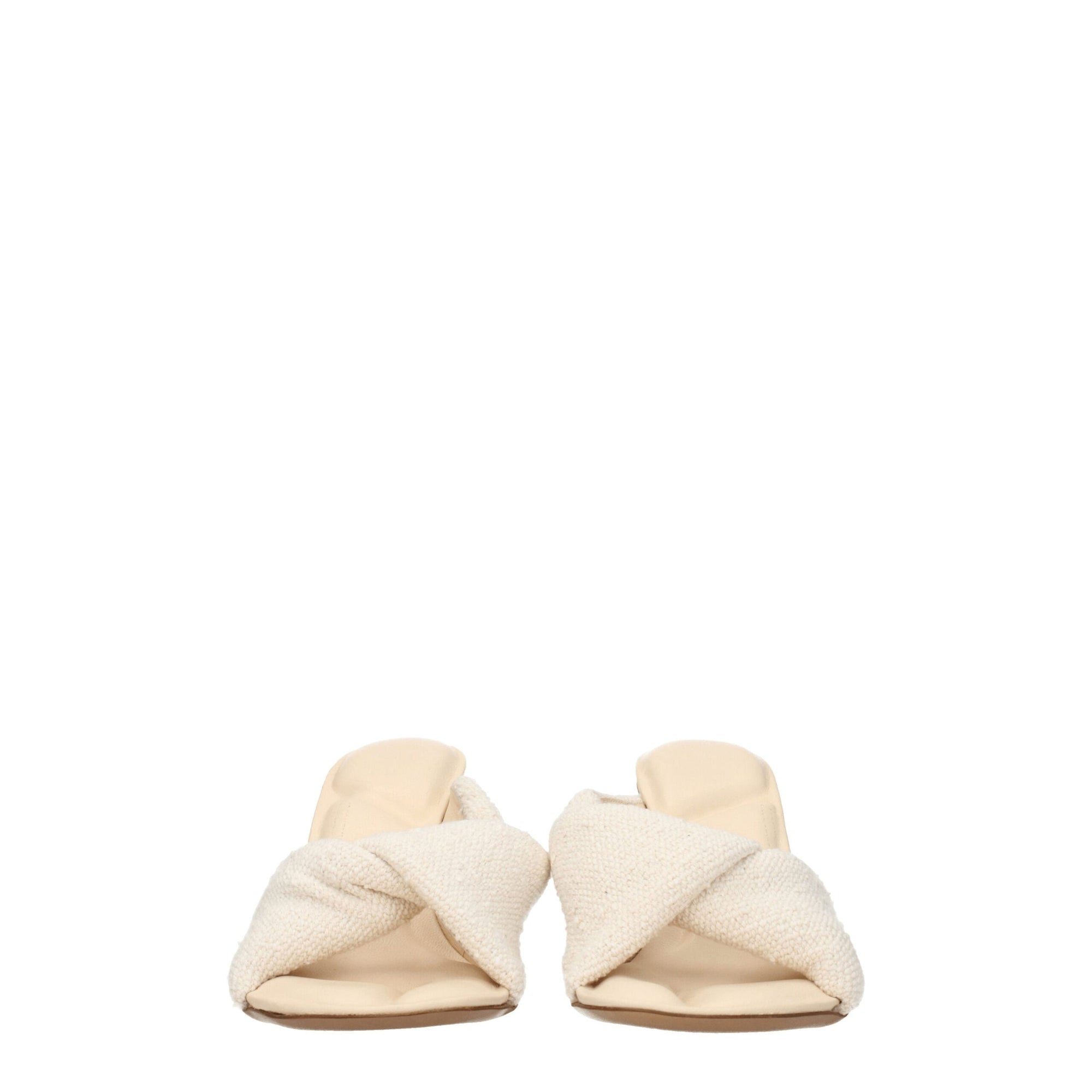 Jacquemus Beige Fabric Stiletto Heels Sandals