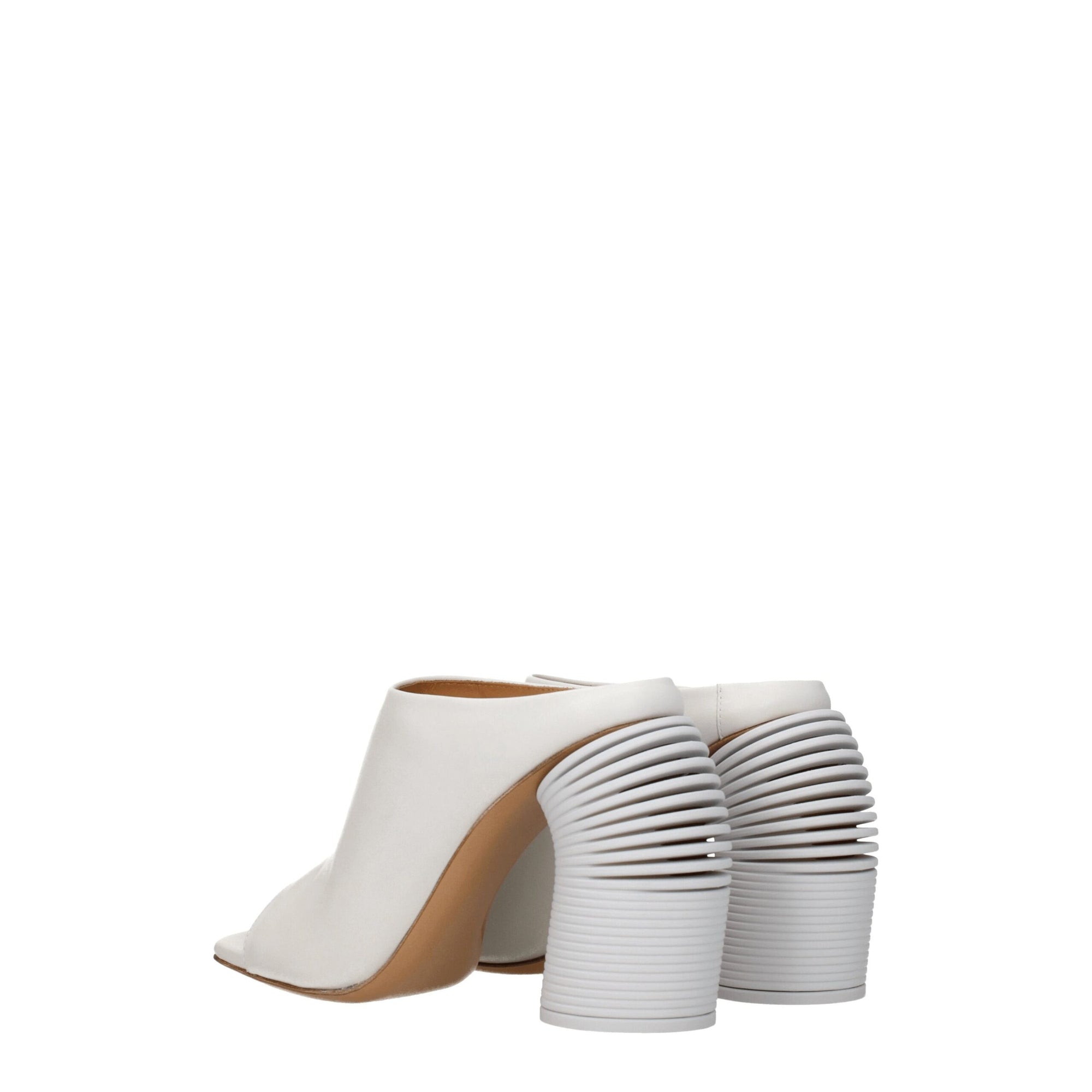 Off-White White Leather Platforms