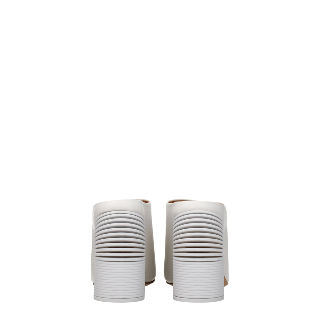 Off-White White Leather Platforms